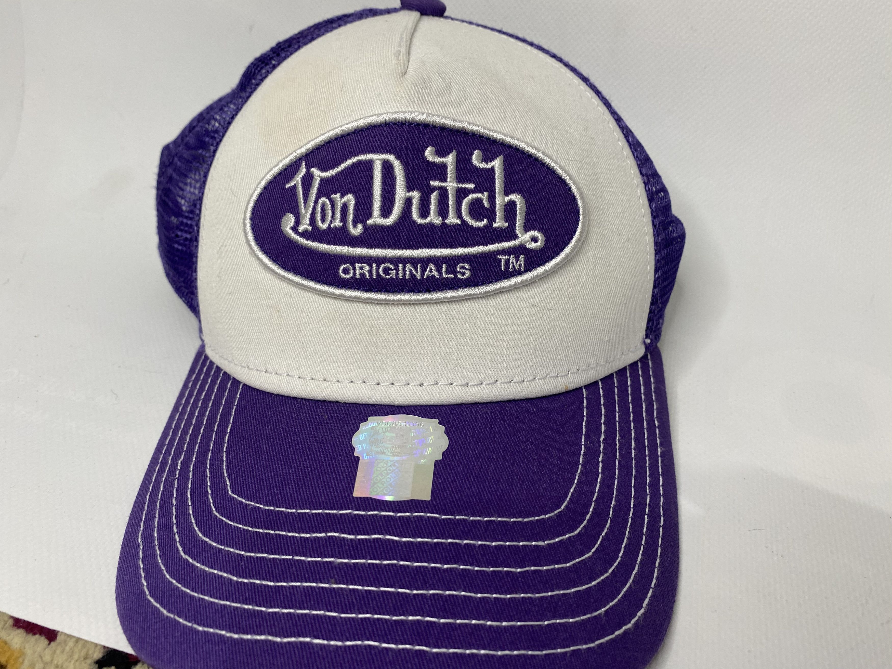 Von Dutch VON DUTCH HAT CAP SNAP BACK LOGO TRUCKER MESH BASEBALL Size ONE SIZE - 2 Thumbnail