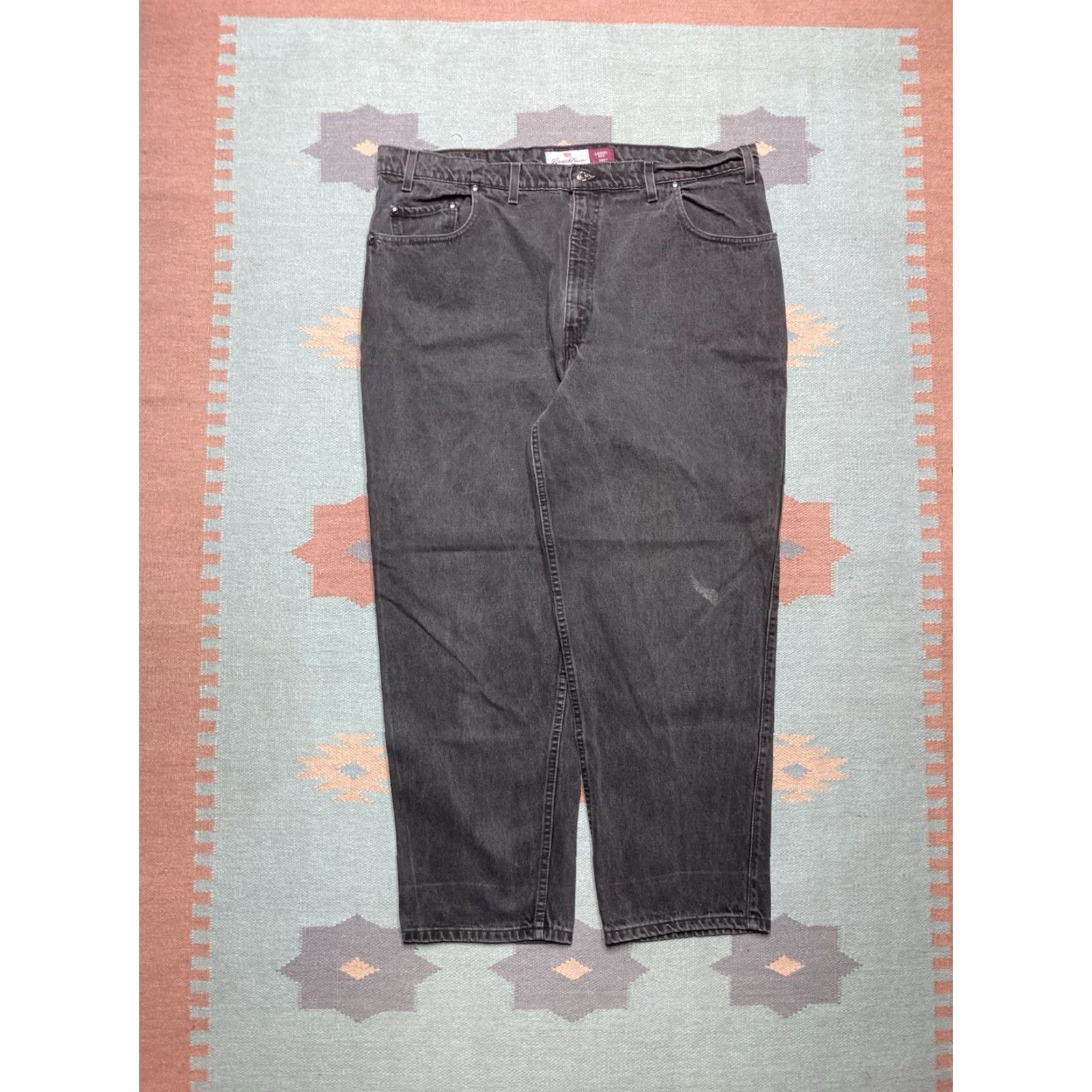 Levi's VINTAGE Levi’s 545 Jeans Wide-Leg Baggy Black 42x30 Mens Levis 545 Skater Brown Tab Size US 42 / EU 58 - 5 Thumbnail