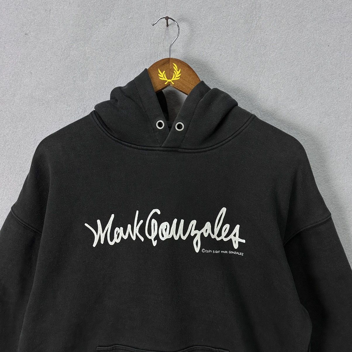 Japanese Brand Vintage Mark Gonzales Hoodie Black Spellout Logo Skatewear Size US S / EU 44-46 / 1 - 2 Thumbnail