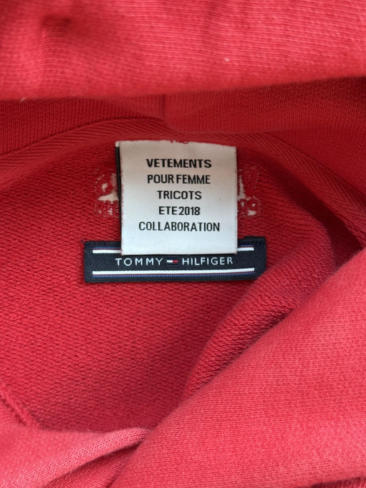Tommy Hilfiger × Vetements Vetements x Tommy Hilfiger 18ss hoodie Size US M / EU 48-50 / 2 - 3 Thumbnail