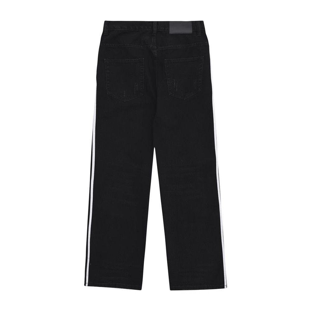 Japanese Brand × Jean Dtreet American side stripe matching loose casual jeans Size US 32 / EU 48 - 6 Thumbnail