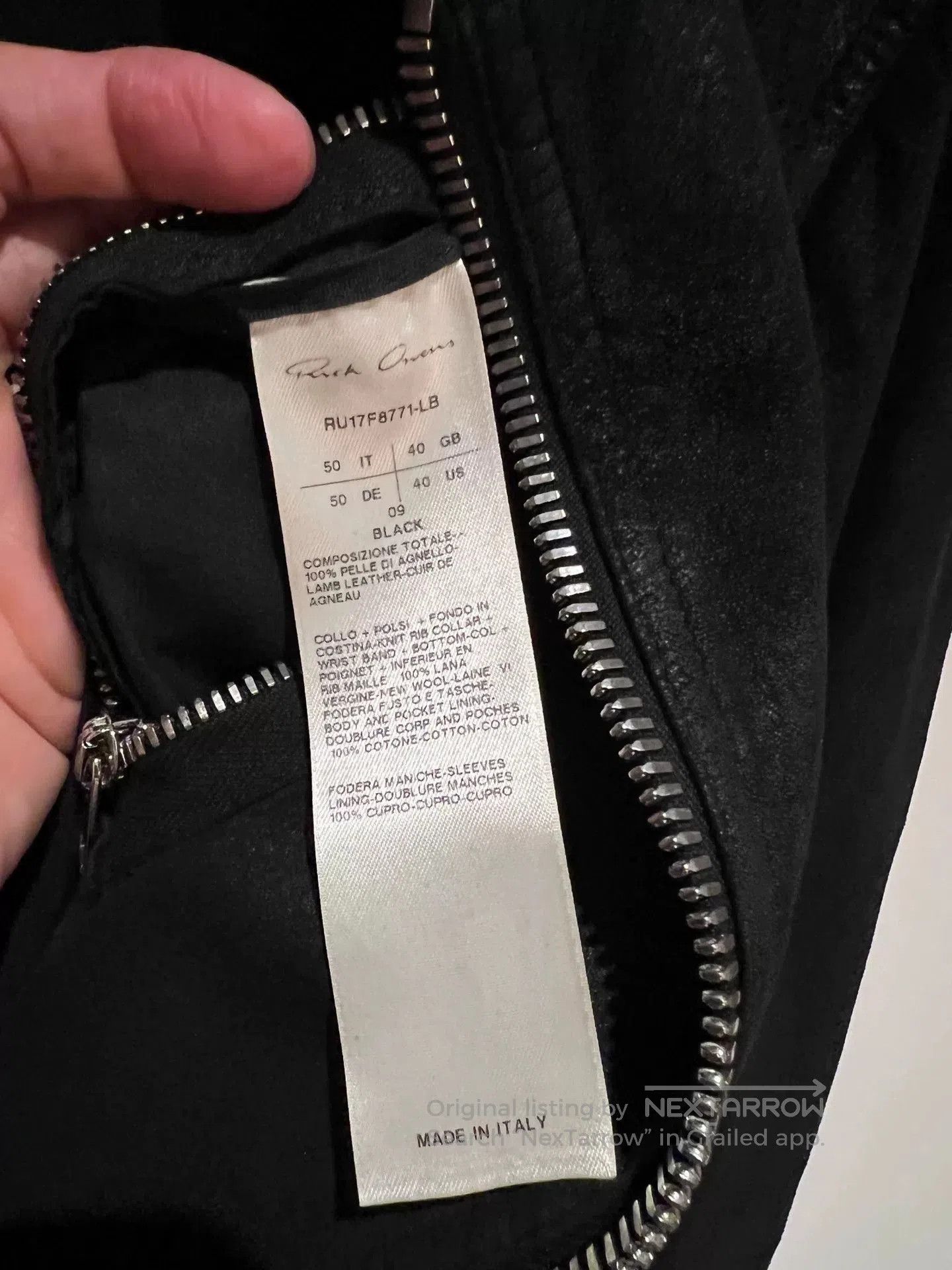 Rick Owens Rick Owens Suede Jacket in Black. Size US M / EU 48-50 / 2 - 5 Thumbnail