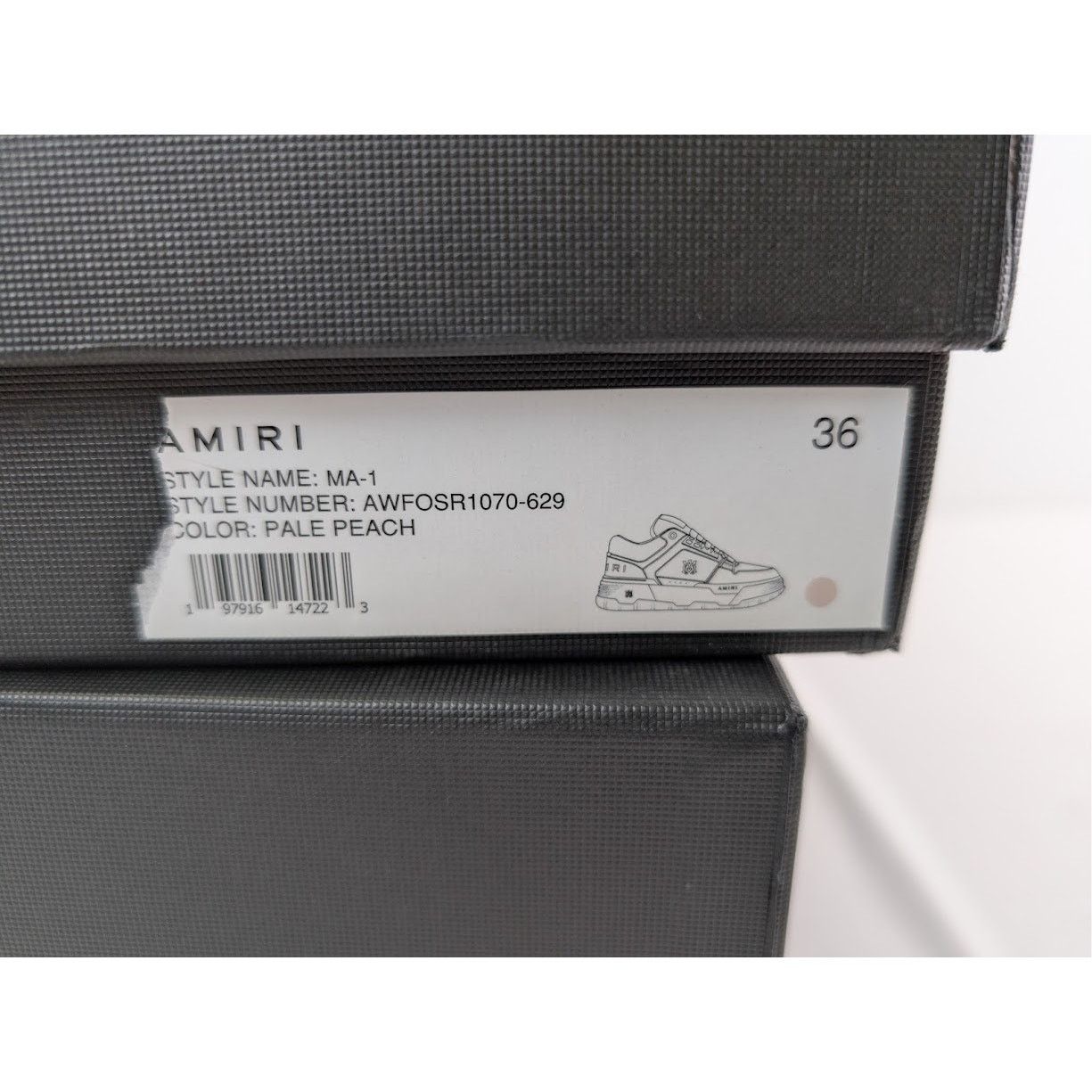 Amiri o1rshd1 MA-1 Runner Sneakers in Pale Peach Size US 6 / IT 36 - 20 Thumbnail