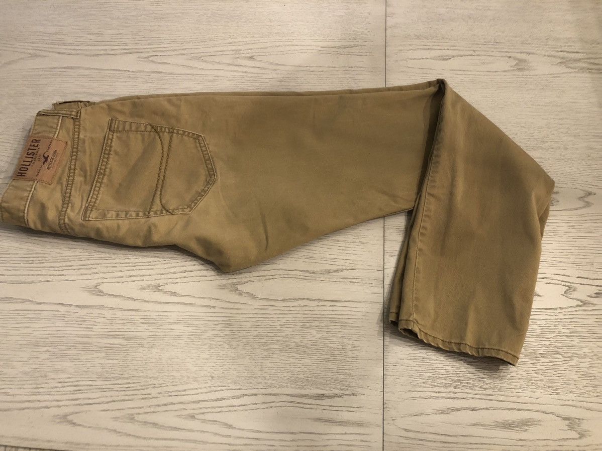 Hollister Hollister Beige Tan Mens Khaki Pants Slim Fit Size 33 X 32 Size US 33 - 7 Thumbnail