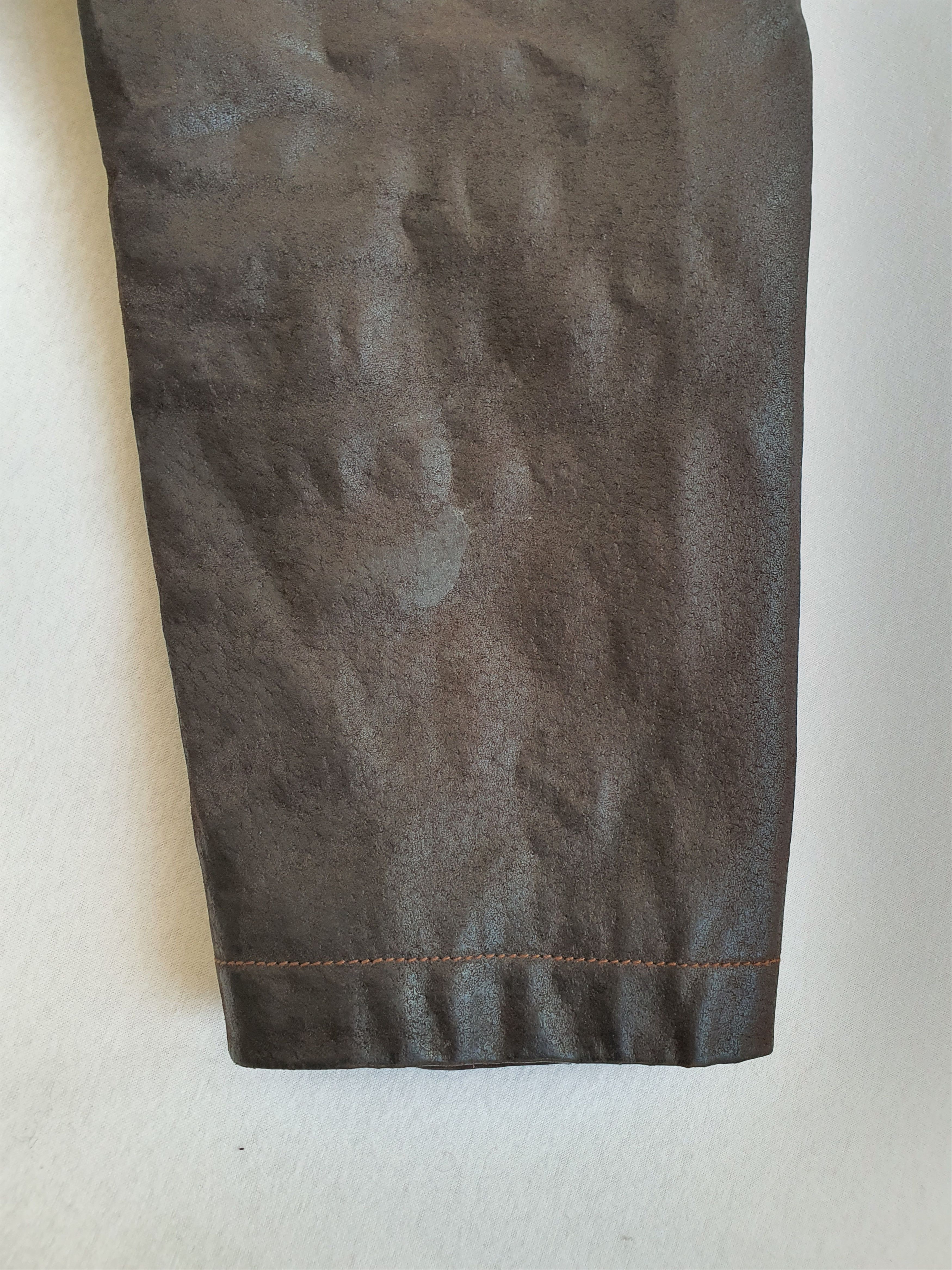 Leather SAKI (Sweden) - Leather Workwear Field Casual Jacket - EU 50 Size US M / EU 48-50 / 2 - 9 Thumbnail