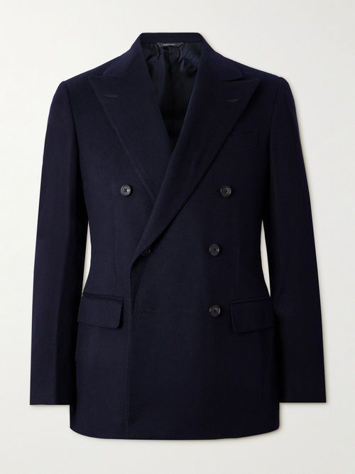 Navy Cashmere Milano Blazers in Blue, Men's (Size 50r)