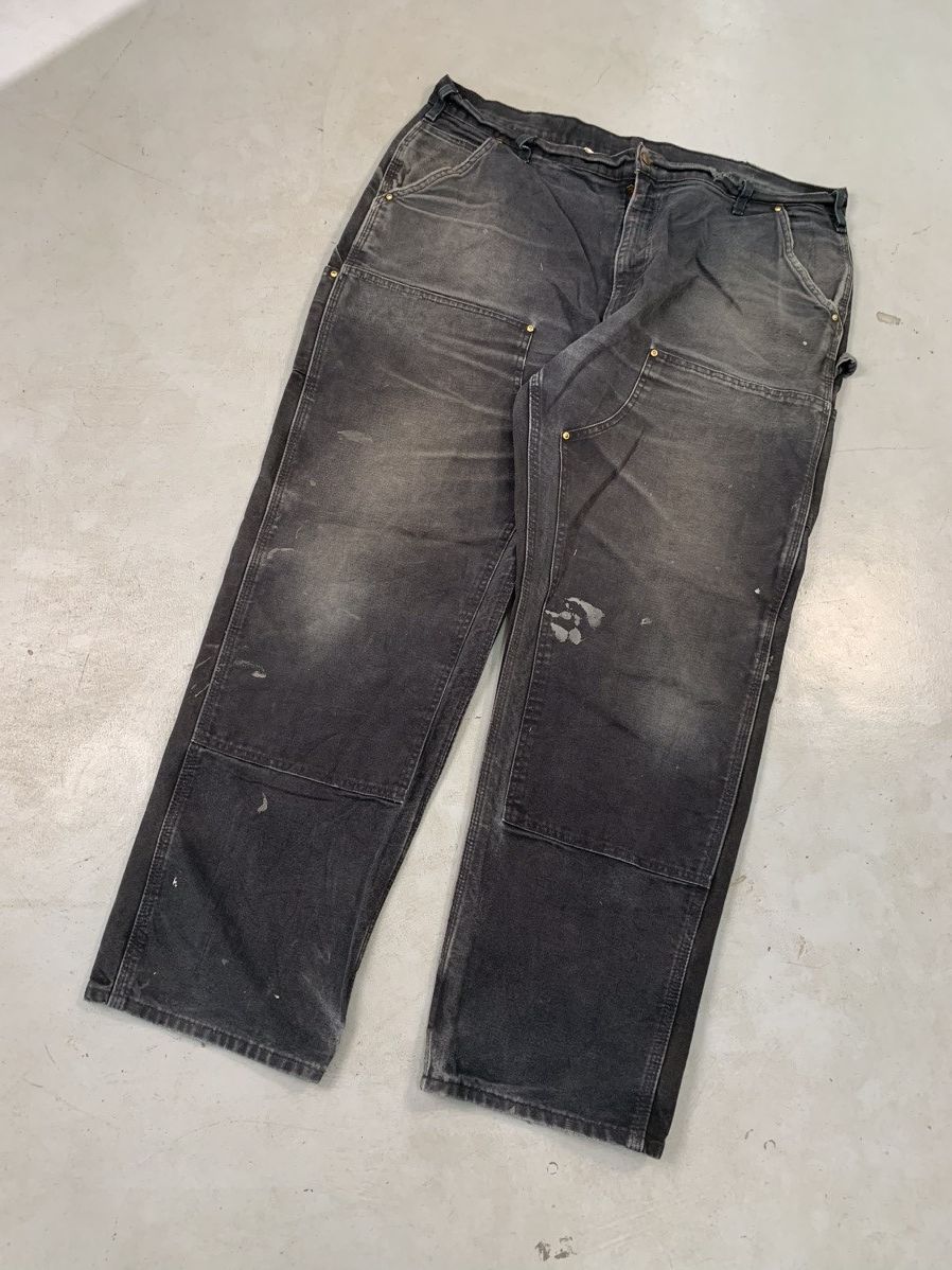 Carhartt Vintage Carhartt B136 BLK double knee carpenter denim Size US 42 / EU 58 - 1 Thumbnail
