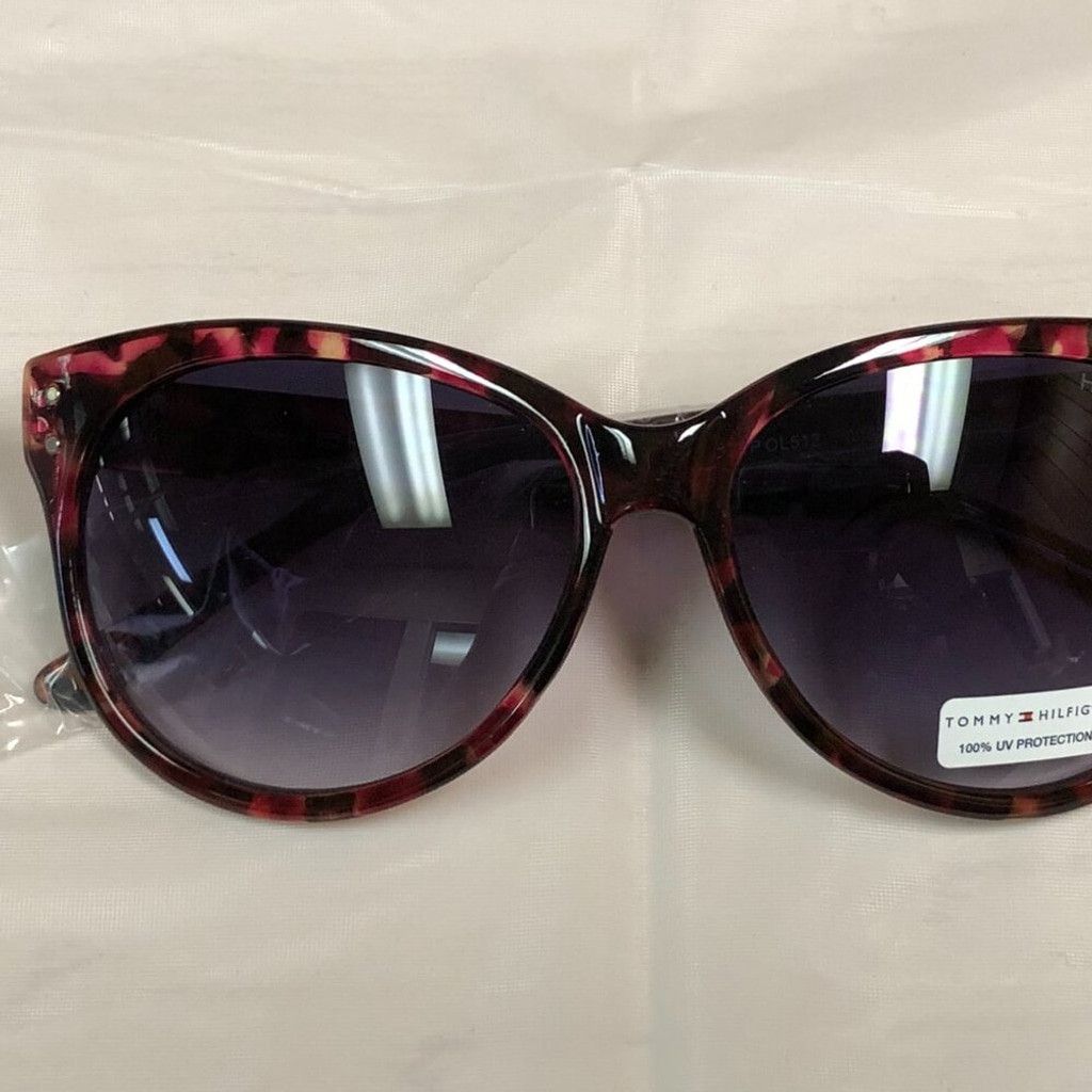 Tommy Hilfiger Tommy Hilfiger Red & Black Cat-Eye Sunglasses Size ONE SIZE - 5 Thumbnail