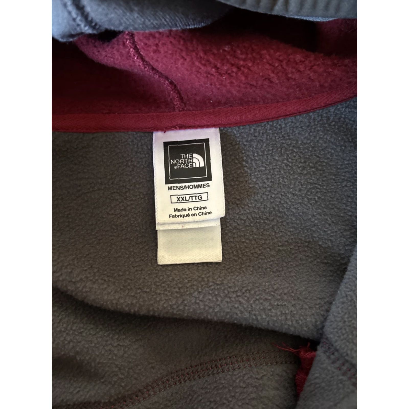 The North Face The North Face Jacket Mens Sweater Fleece Hoodie Size XXL Dark Red Size US XXL / EU 58 / 5 - 5 Thumbnail