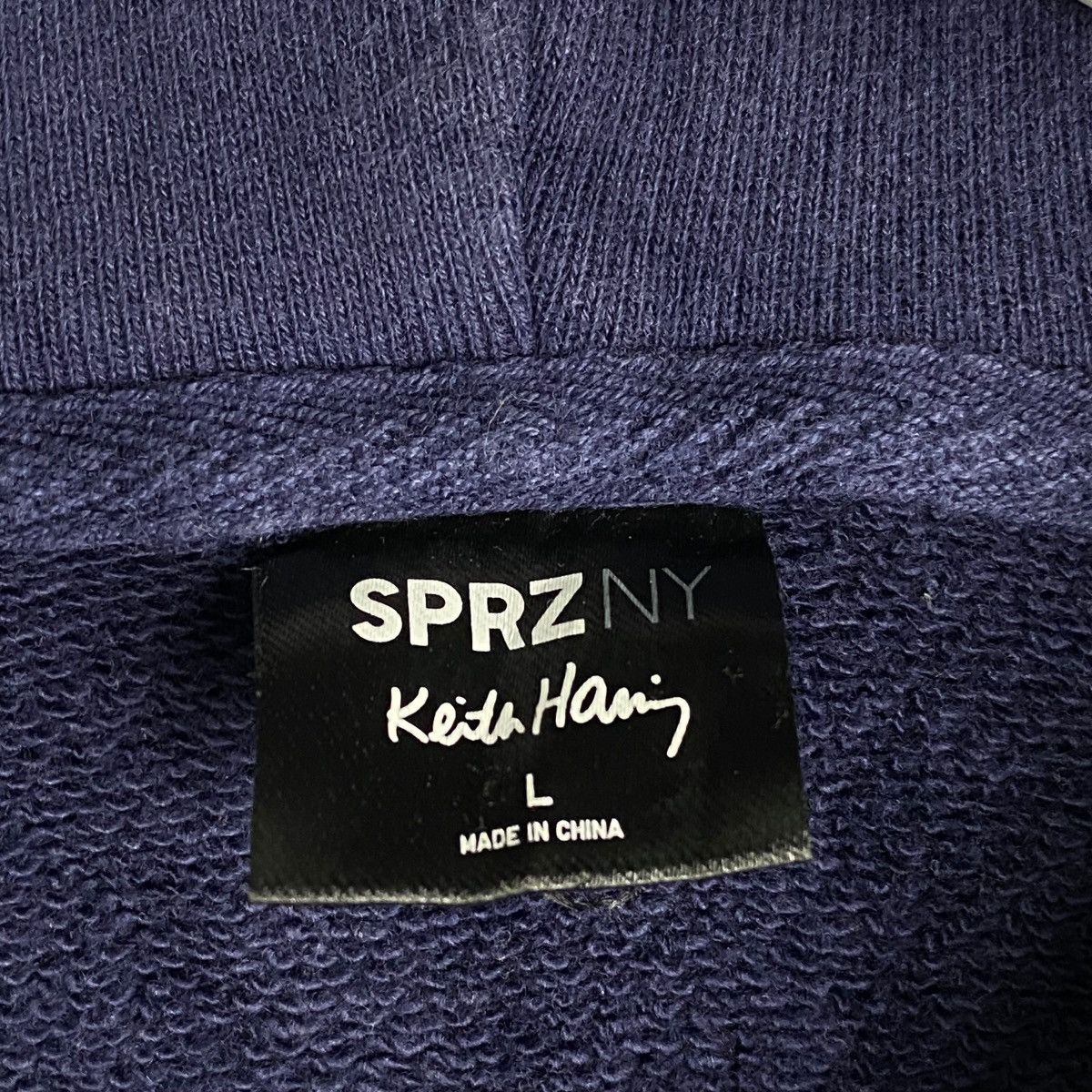 Keith Haring × Vintage Vintage SPRZNY Keith Haring Hoodie Navy Size L Size US L / EU 52-54 / 3 - 7 Thumbnail