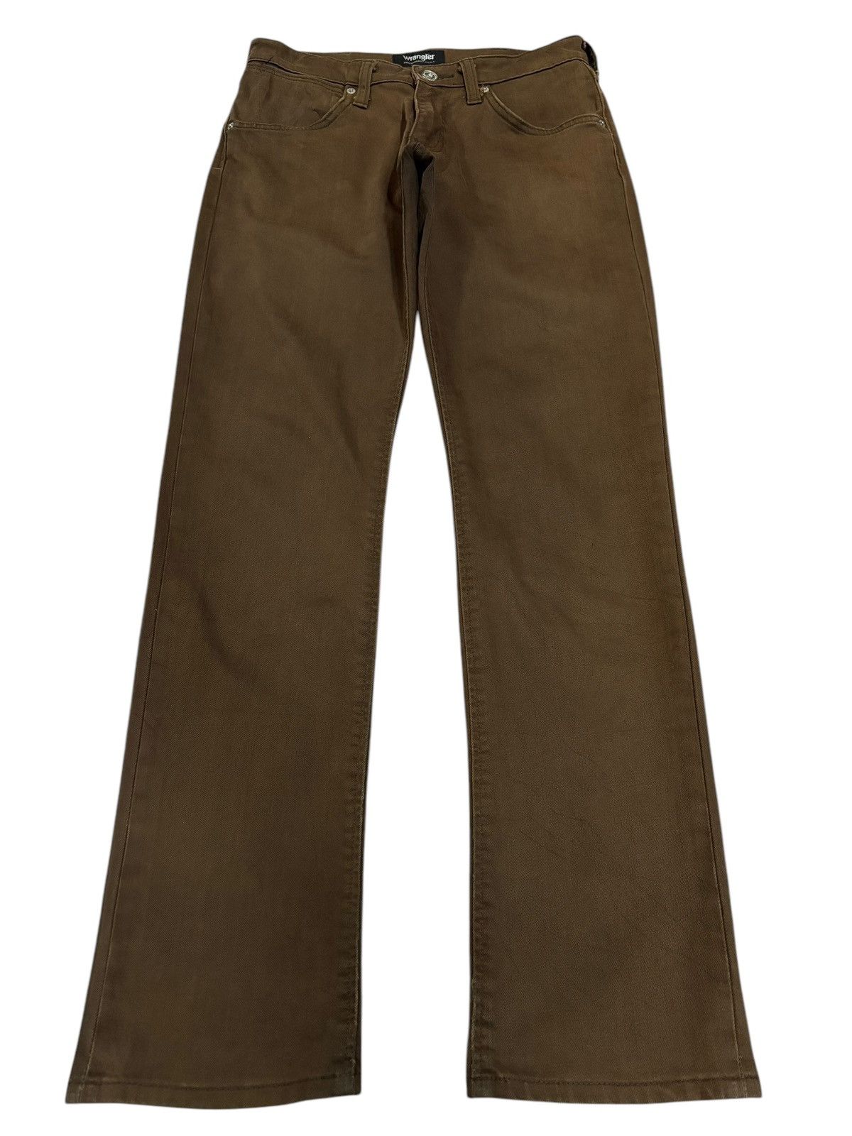 Japanese Brand × Wrangler 90s Vintage Japan Wrangler Brown Straight Cut Jeans Size US 29 - 1 Thumbnail