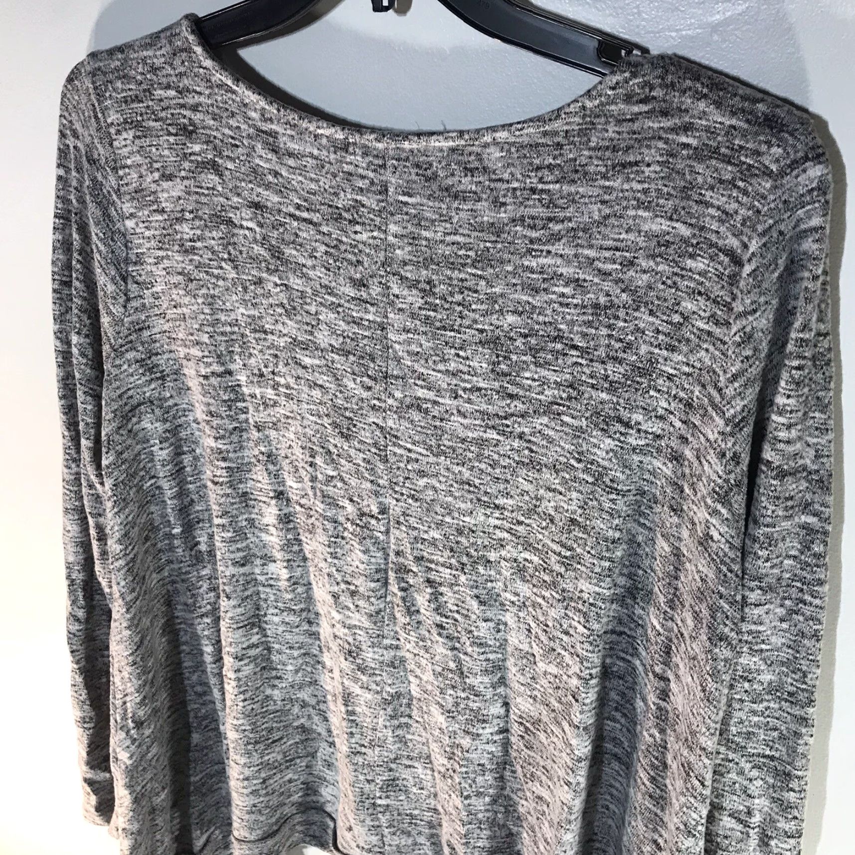 Vintage UMGEE Blk/Wht Marled Knit Asymmetrical Sweater Womens Size M Size M / US 6-8 / IT 42-44 - 4 Thumbnail