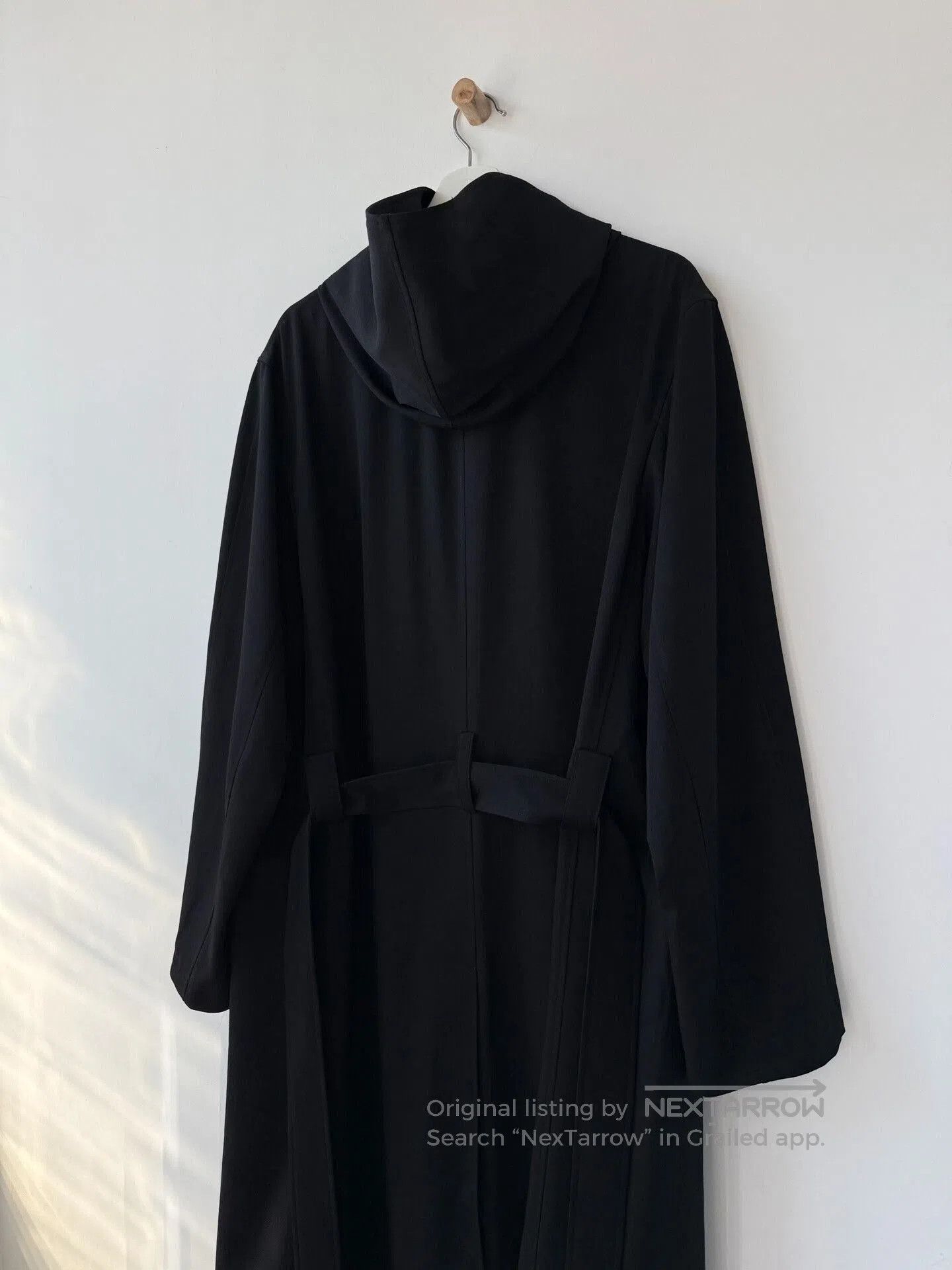 Yohji Yamamoto Yohji Yamamoto Black Wool Overcoat. Size US XXL / EU 58 / 5 - 5 Thumbnail