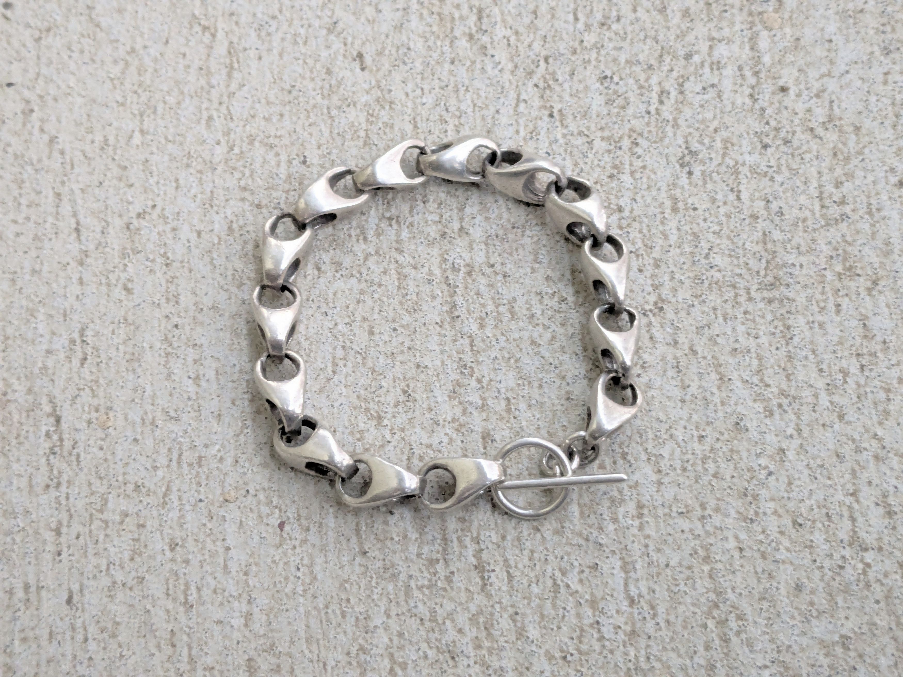 Jewelry × Vintage Vintage Sterling Silver Bracelet Modern Abstract Punk Size ONE SIZE - 1 Thumbnail