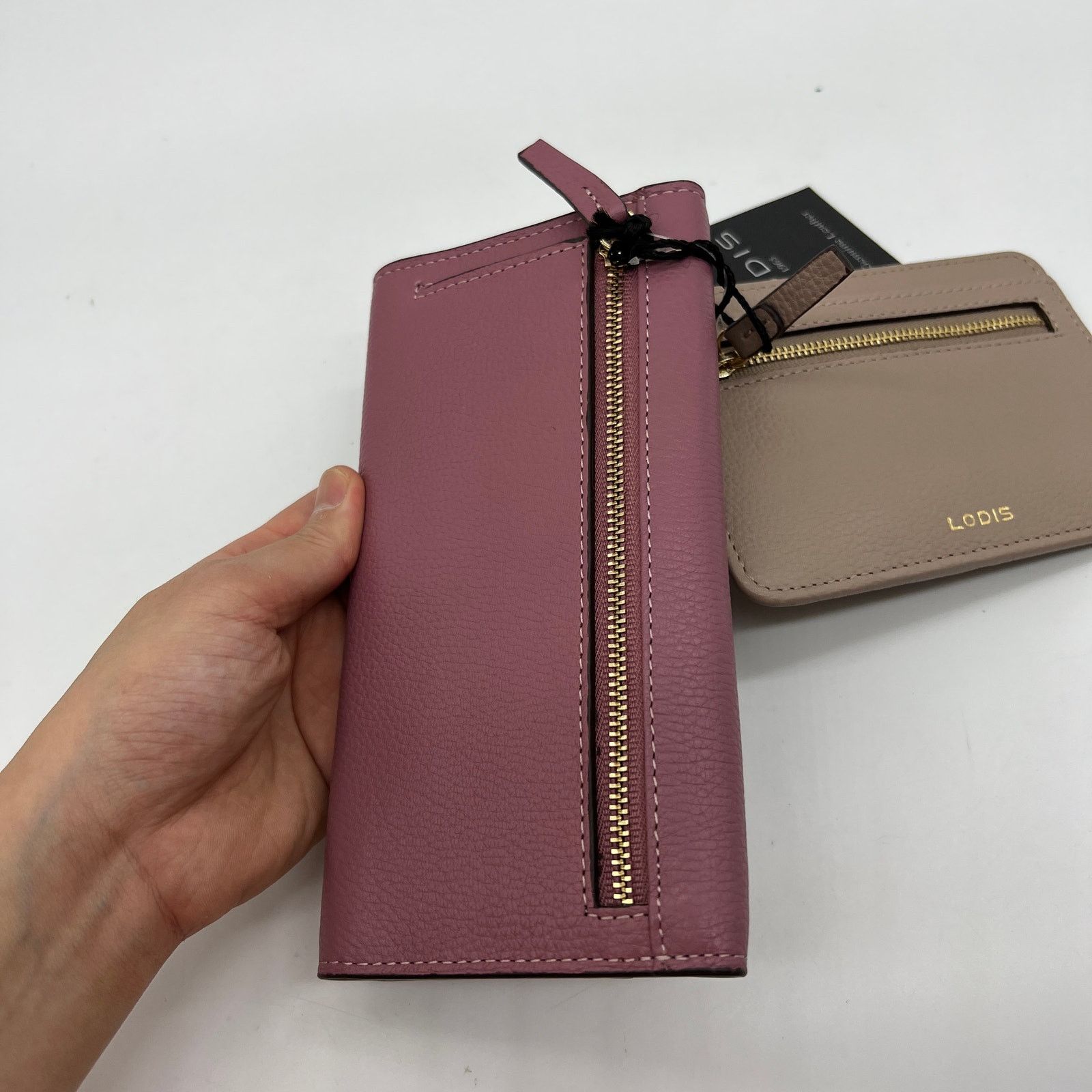 Other LODIS Texas Leather 2-Piece Wallet Set Pink & Brown Size ONE SIZE - 6 Thumbnail