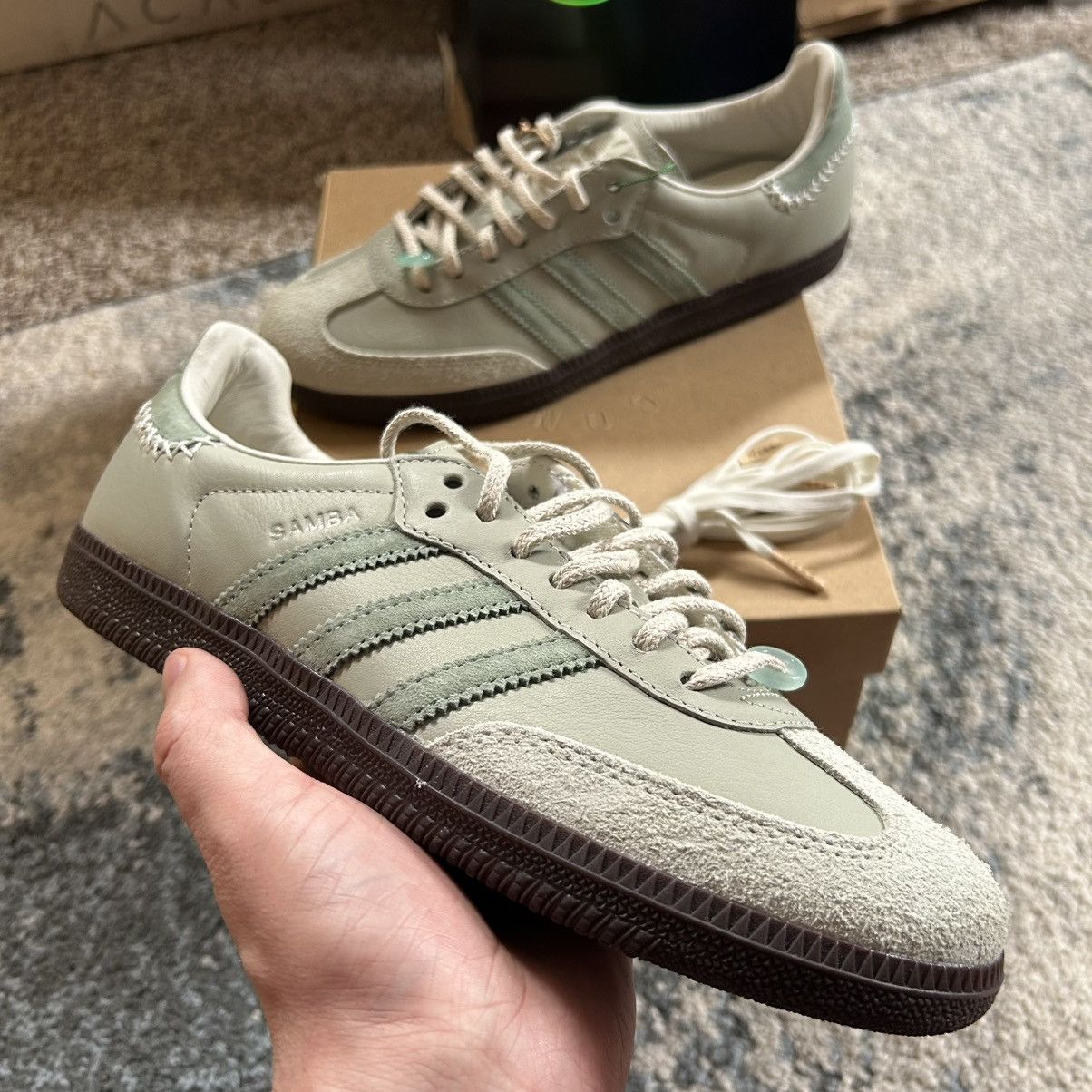 Adidas Samba OG suede MAHA Half Green Silver Matcha Jade Off White Size US 8 / IT 38 - 2 Thumbnail
