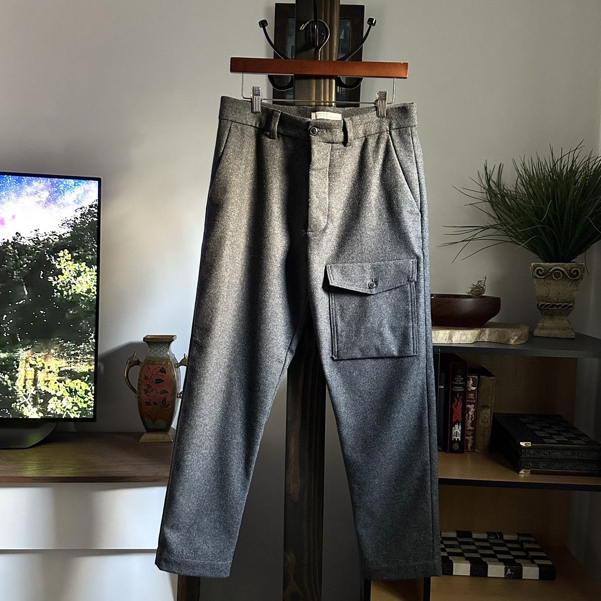Banana Republic 🌿Banana Republic Heritage Front Pocket Wool Trousers🌿 Size US 30 / EU 46 - 1 Thumbnail