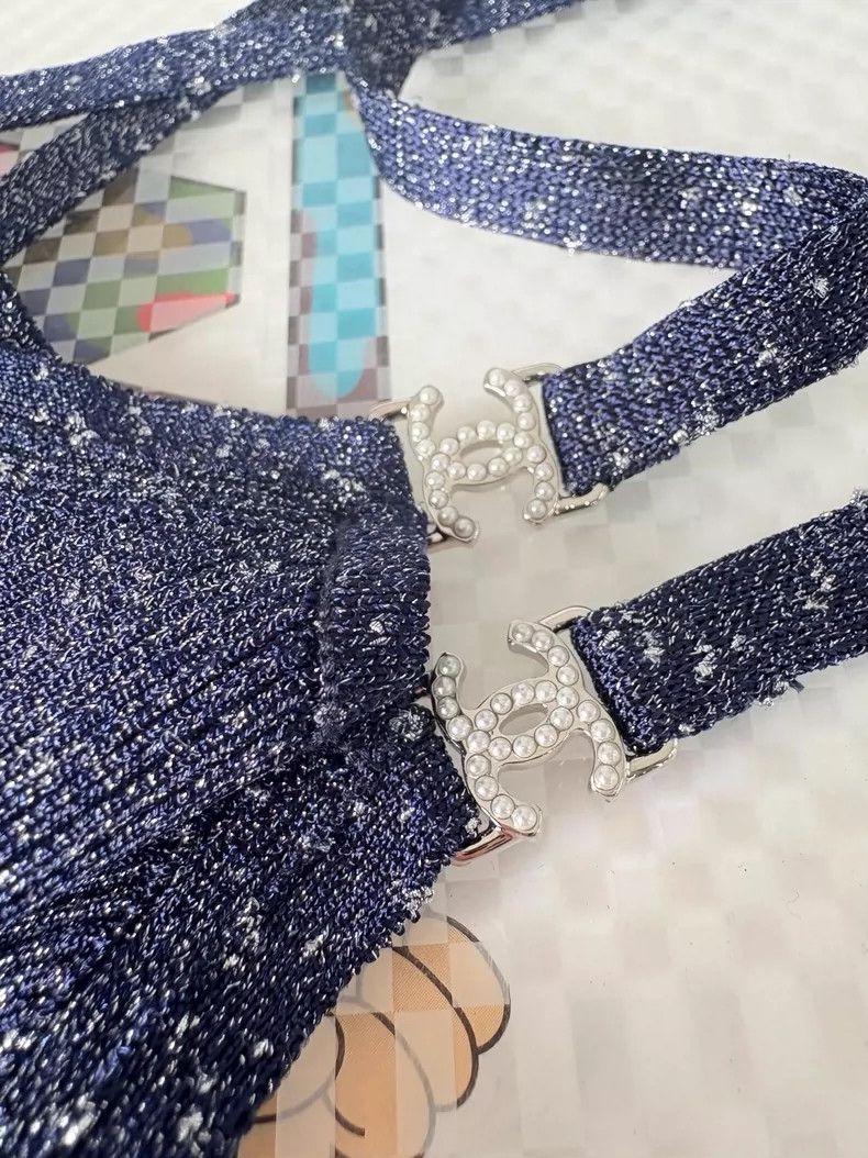 Chanel Chanel 2023 spring and summer sparkling starry sky blue pu Size XS / US 0-2 / IT 36-38 - 4 Thumbnail