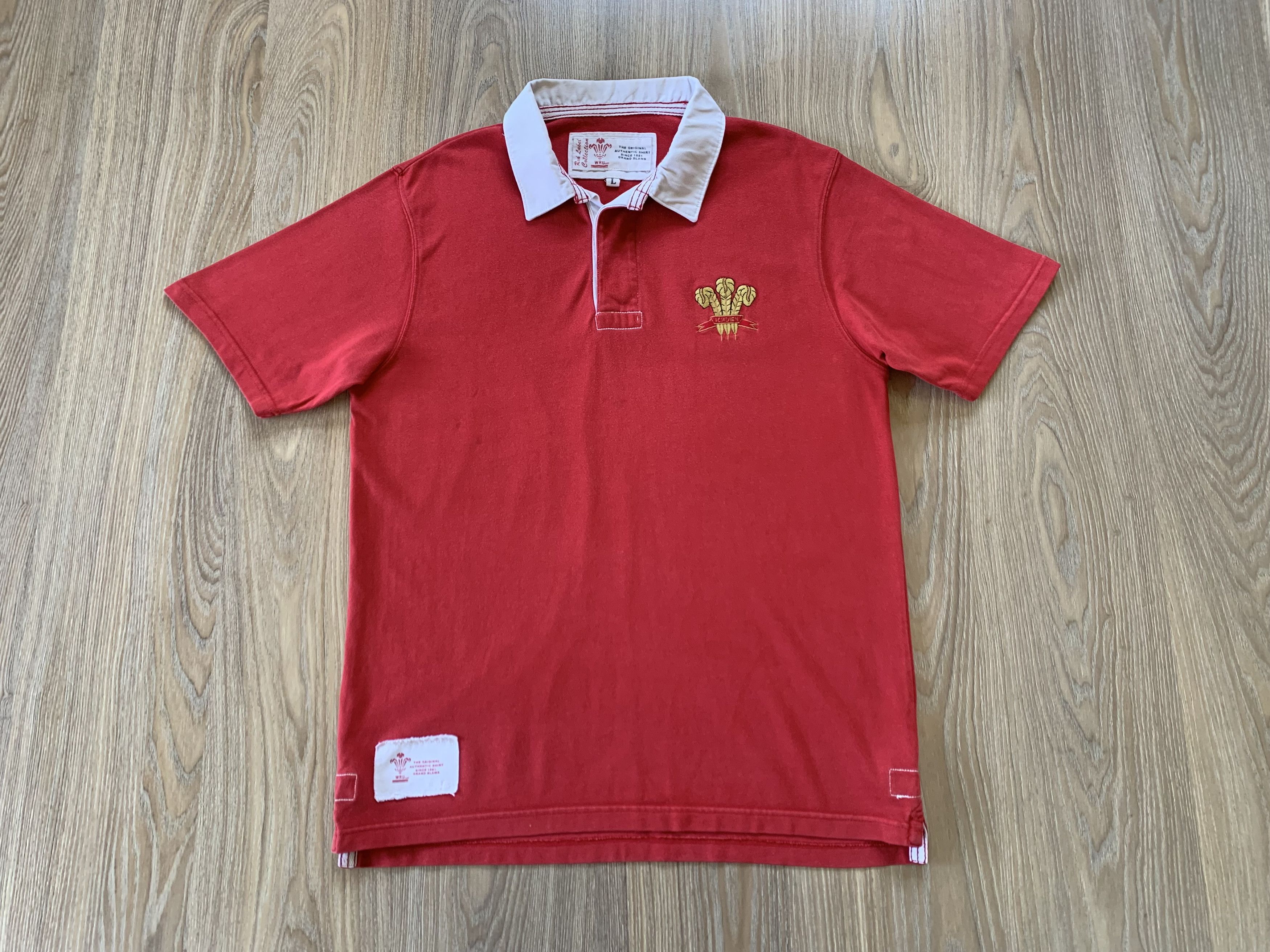 Other WRU Wales Rugby Union Cotton Short Sleeve Polo Size US L / EU 52-54 / 3 - 2 Thumbnail