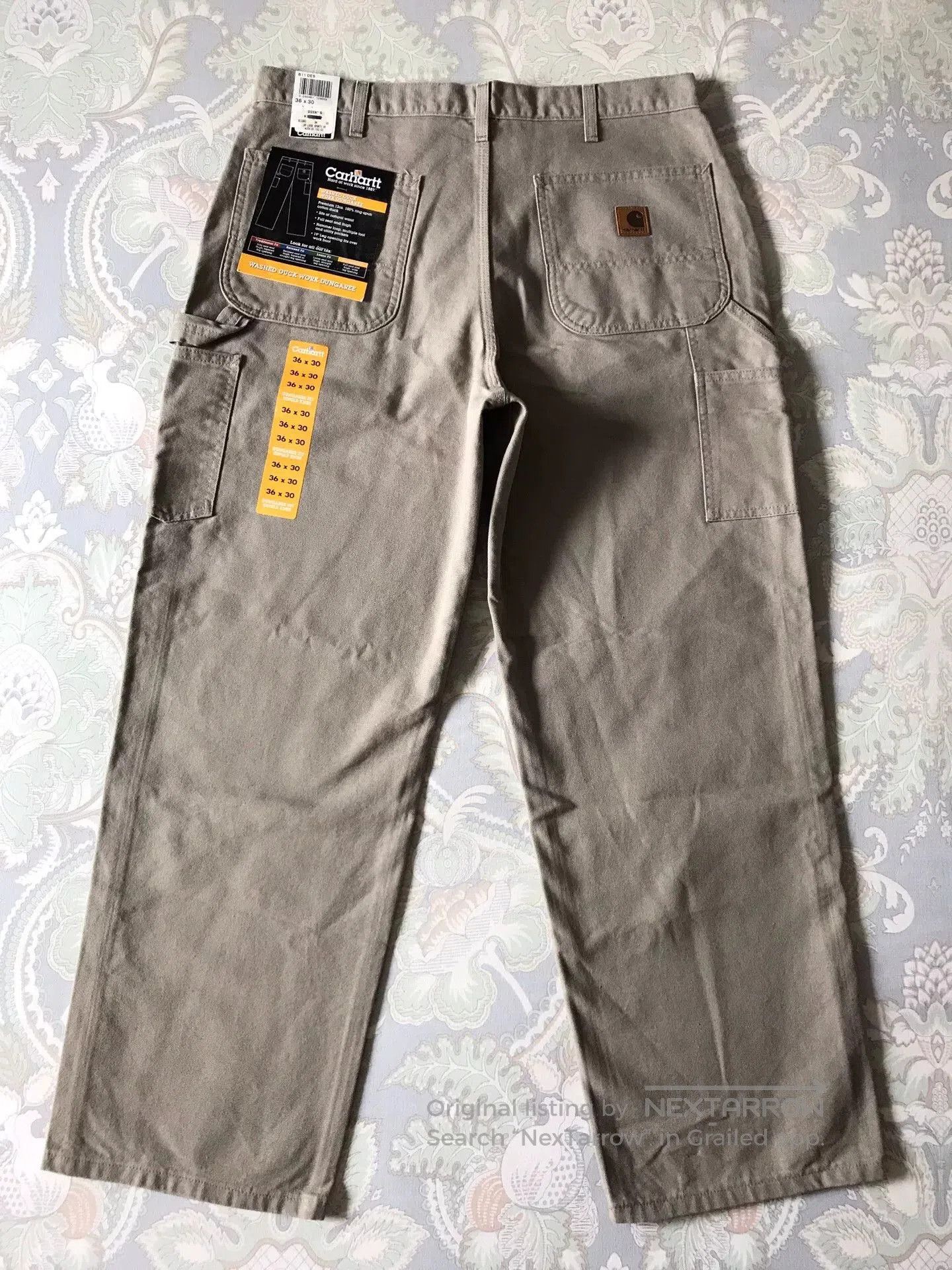 Carhartt Carhartt B11 DES Washed Canvas Work Pants. Size US 36 / EU 52 - 3 Thumbnail