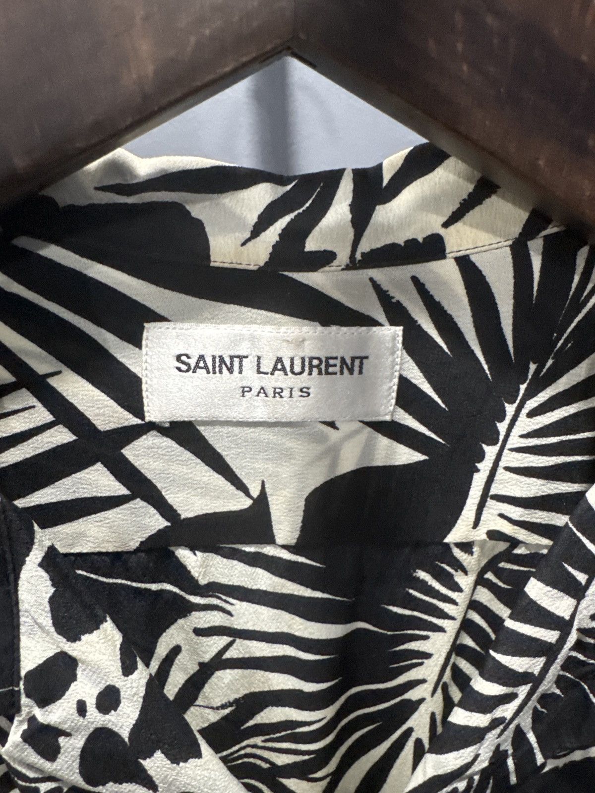 Saint Laurent Paris SLP Viscose shirt Size US M / EU 48-50 / 2 - 2 Thumbnail