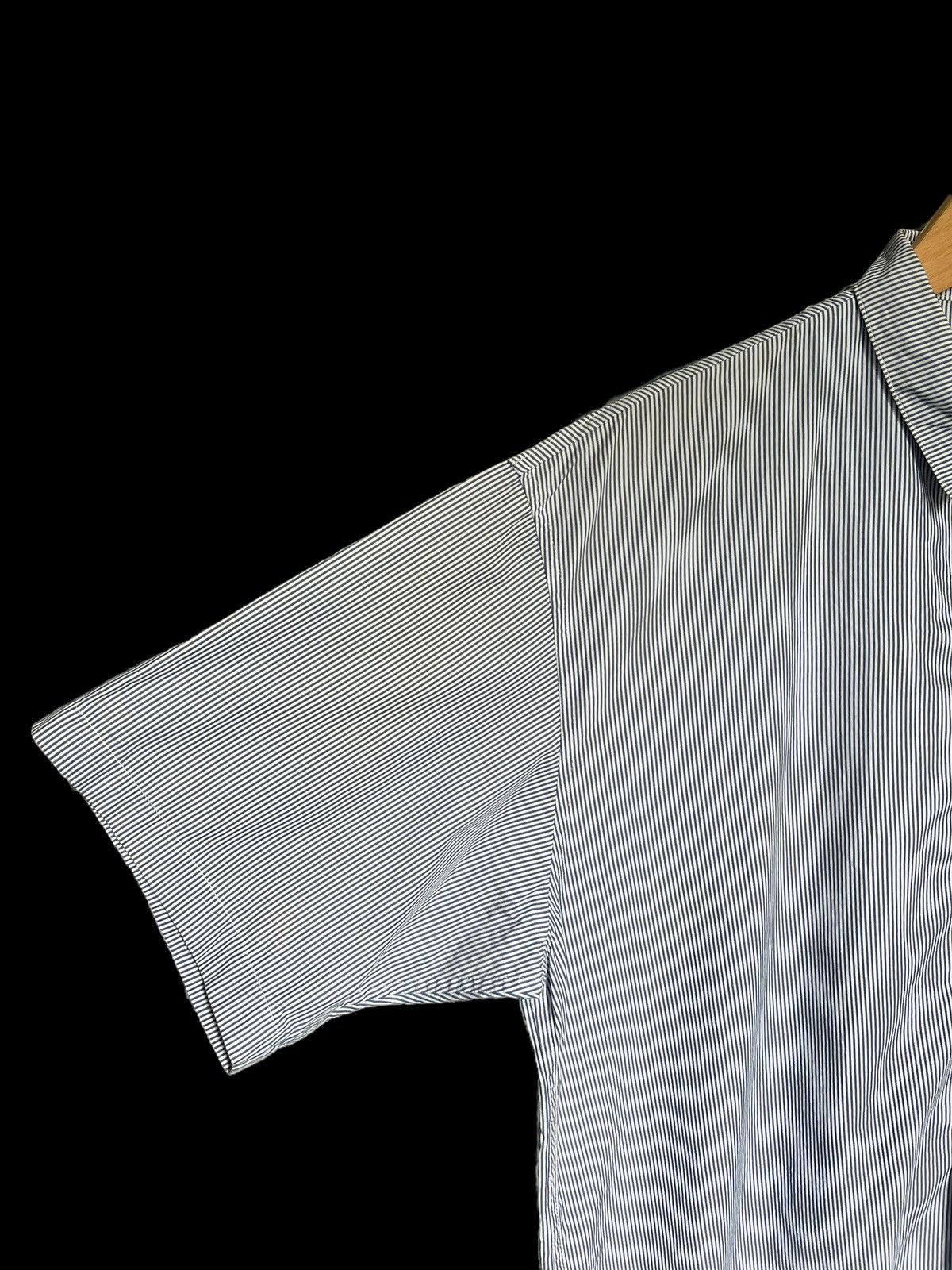Yohji Yamamoto 1990 Yohji Yamamoto Workshop Striped Oversized Shirt Size US XL / EU 56 / 4 - 5 Thumbnail