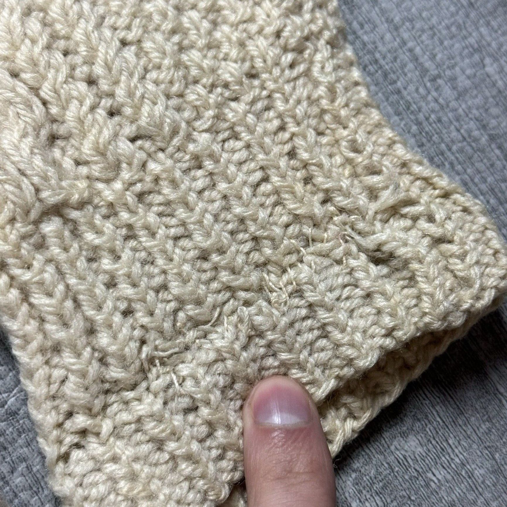 Lands' End VINTAGE Lands' End Irish Fisherman Sweater Mens Medium Heavy Wool Cable Knit Ivory All Seasons Size US M / EU 48-50 / 2 - 5 Thumbnail