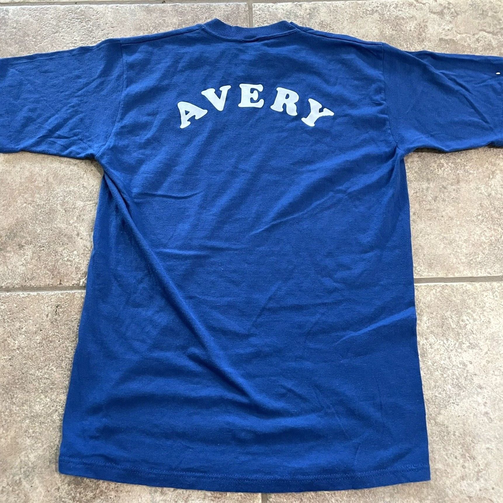 Jerzees VINTAGE Jerzees T-Shirt Mens Size M Blue Graphic Stitch Single Stitch Cotton Blend Tee Size US M / EU 48-50 / 2 - 5 Thumbnail