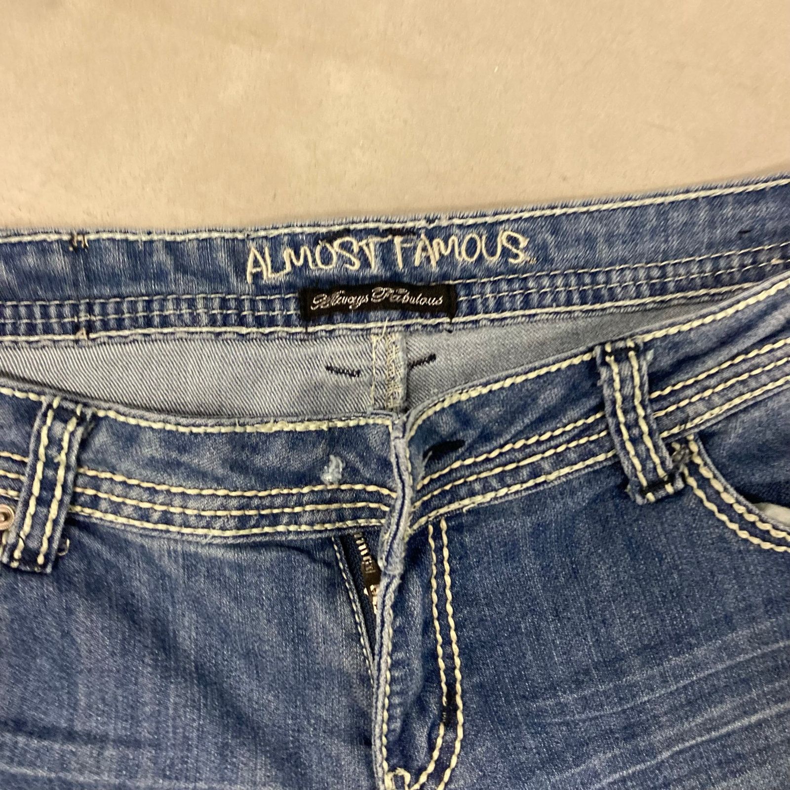 Vintage y2k low rise bootcut Jeans 33x32 Size US 33 - 3 Thumbnail