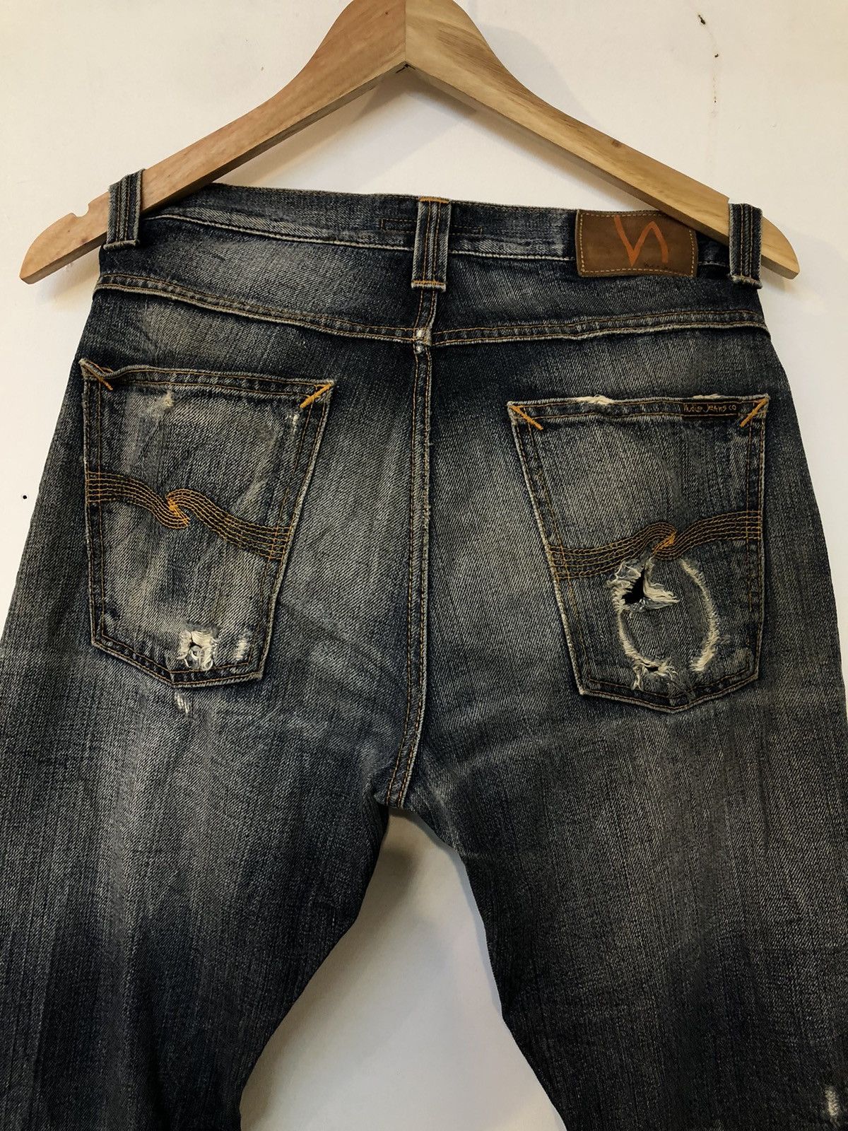Nudie Jeans Distressed Nudie Jeans- Straight Alf Size US 29 - 6 Thumbnail