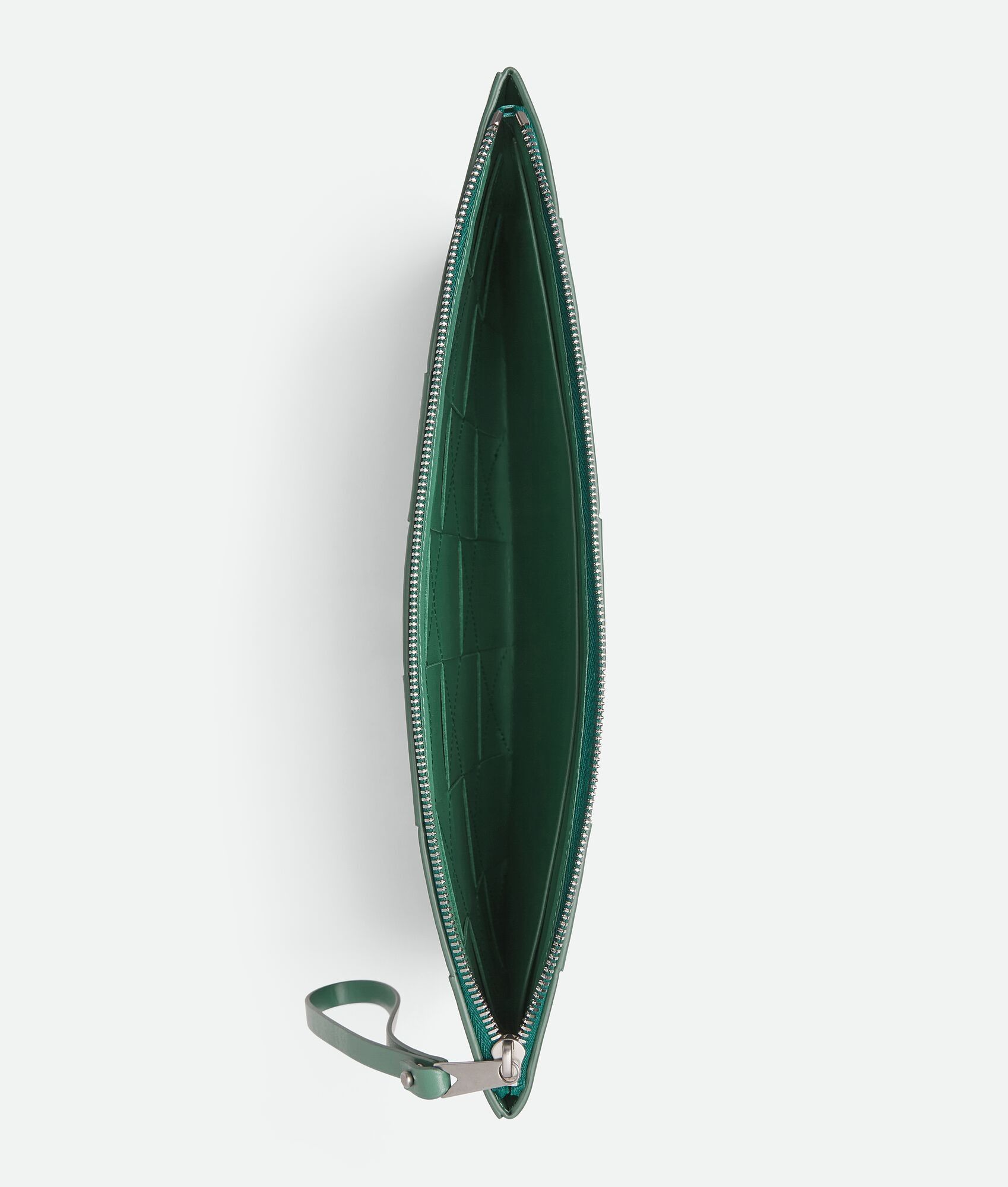 Bottega Veneta o1w1db10525 Size: OS / Large Cassette Pouch in Mermaid Green Size ONE SIZE - 2 Thumbnail
