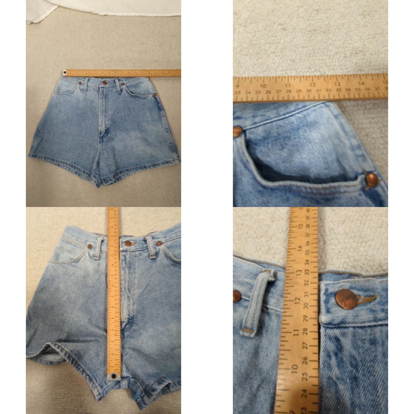 Wrangler VINTAGE Wrangler Shorts Women's 9 Denim Blue 90s Western 5-Pocket Wrangler Brand Regular Mom Rise See Pictures US Made XS? Size 30" / US 8 / IT 44 - 8 Thumbnail
