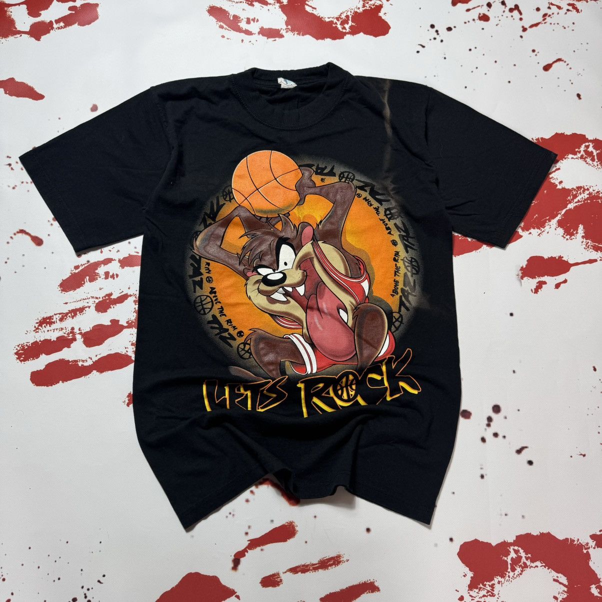 Vintage × Warner Bros vintage 1999 taz basketball t shirt warner bros lets rock Size US M / EU 48-50 / 2 - 1 Thumbnail