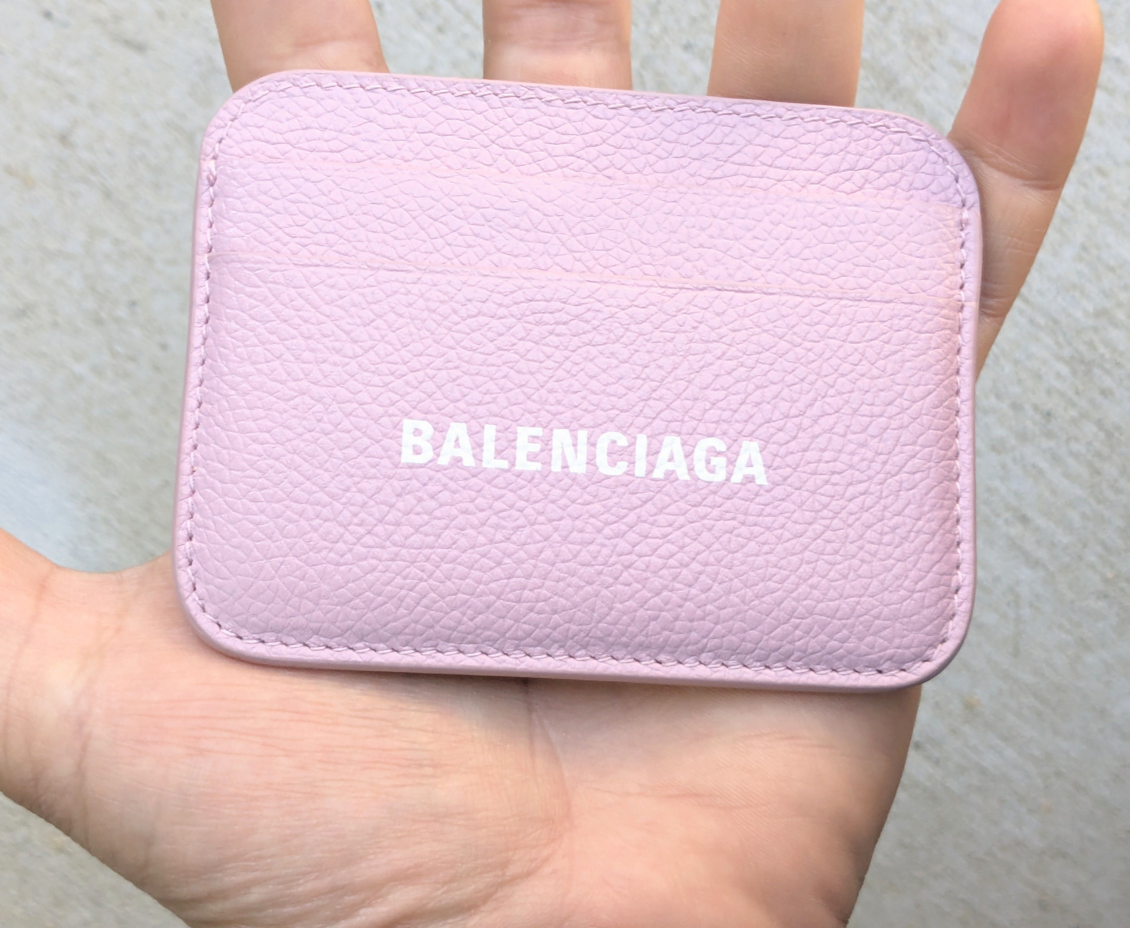 Balenciaga Balenciaga Cardholder Wallet Pink Leather Italy Slim Size ONE SIZE - 6 Thumbnail