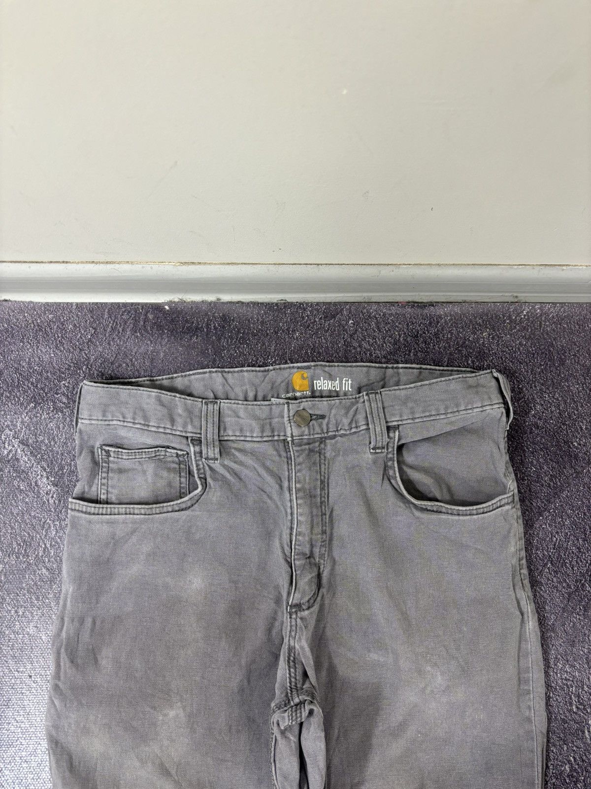 Carhartt Vintage Carhartt Y2K Relaxed Fit Gray Work Carpenter Pants Size US 34 / EU 50 - 12 Thumbnail