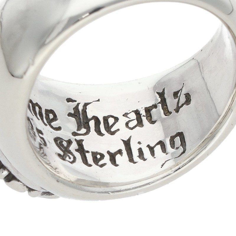 Chrome Hearts Chrome Hearts Heart in Band Silver Ring Size ONE SIZE - 4 Thumbnail