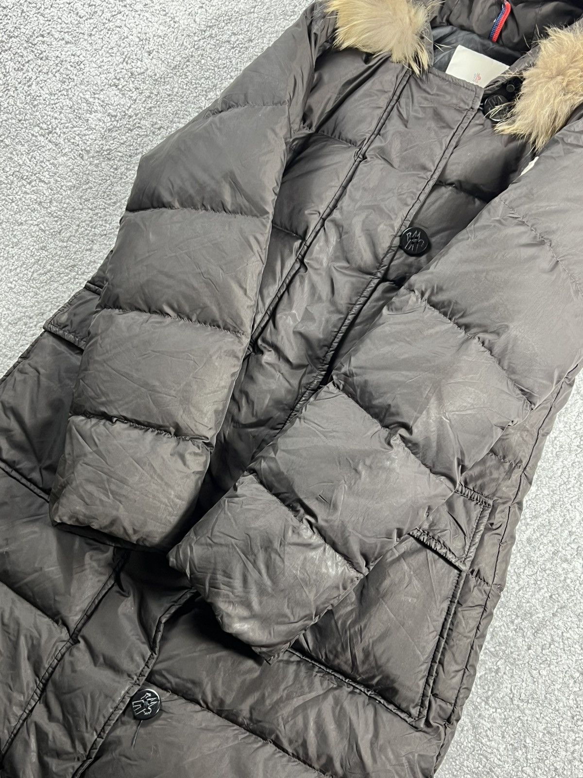 Moncler Moncler Fur Messina Brown Down Coat Size 2 Size M / US 6-8 / IT 42-44 - 9 Thumbnail