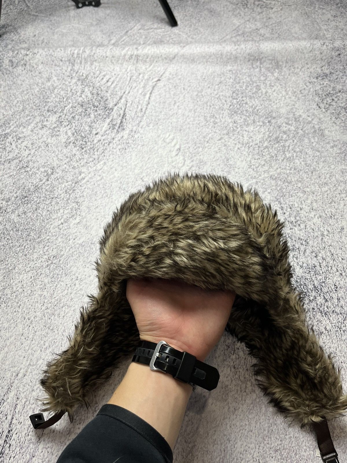 20471120 Vintage fuzzy mohair japanese ushanka hat avant garde Size ONE SIZE - 1 Thumbnail