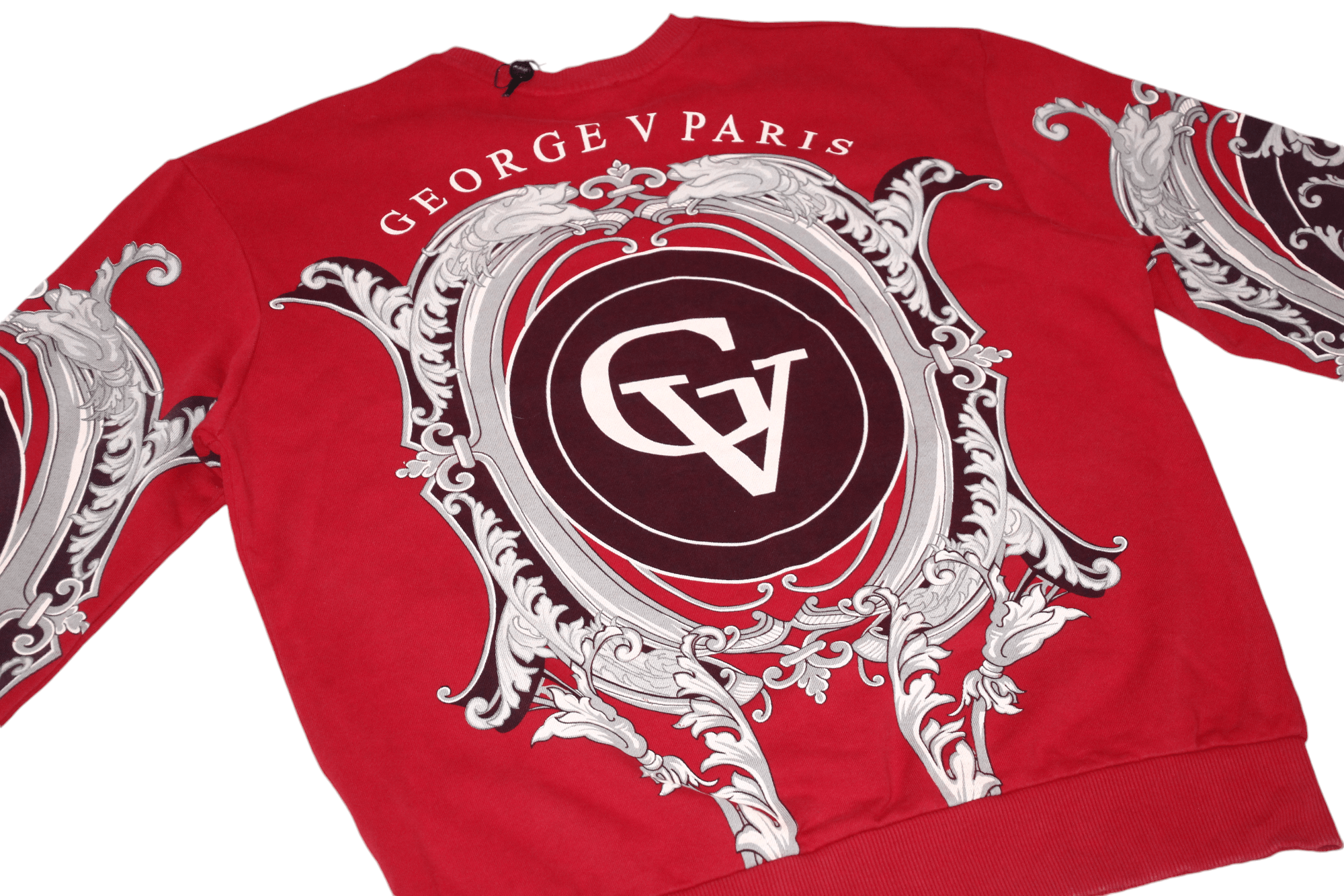 Christian Audigier Avenue George V Paris Panthere Baroque Rhinestones Crew L/S Size US XXL / EU 58 / 5 - 7 Thumbnail