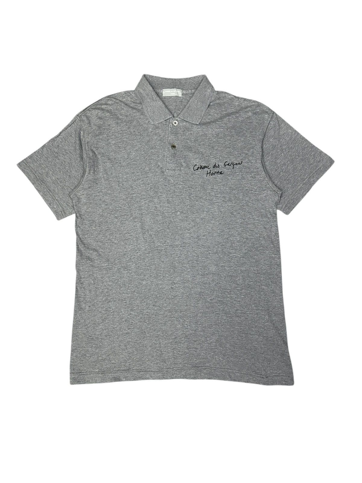 Comme des Garcons Homme F/W 92 Script Logo Polo Shirt Size US M / EU 48-50 / 2 - 1 Thumbnail