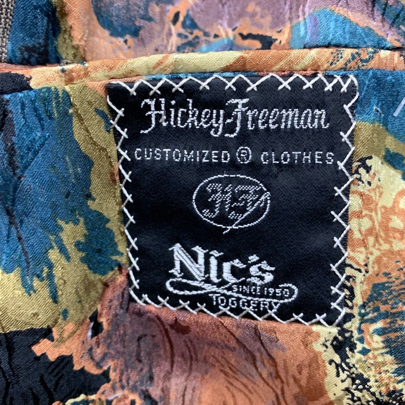 Vintage Hickey Freeman Blazer Mens 100% Wool 2-Button Brown Plaid 40 Short Size US 40 / EU 56 - 4 Thumbnail