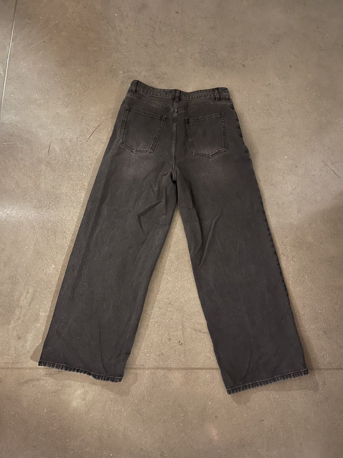 Vivastudio Vivastudio Wide Leg Black Denim Pants Size US 32 / EU 48 - 2 Thumbnail