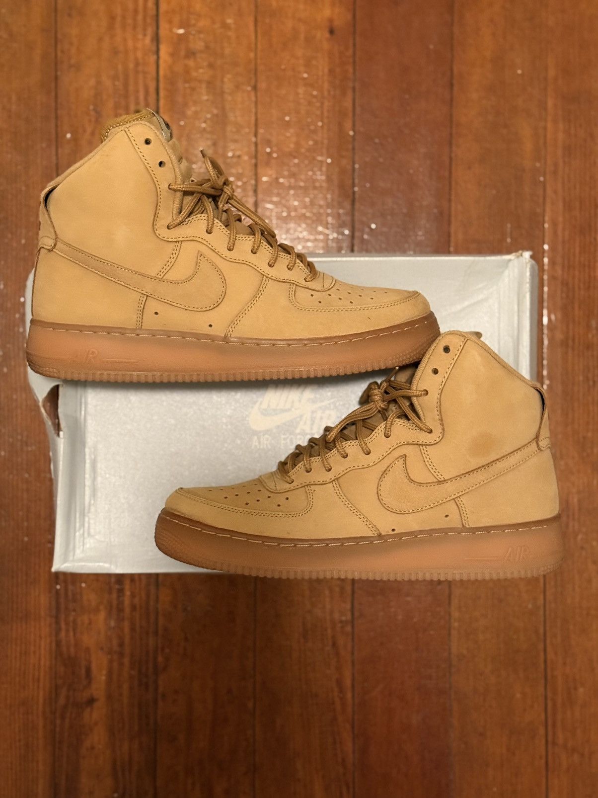 Nike Nike Air Force 1 High Flax 2015 Size US 9 / EU 42 - 3 Thumbnail