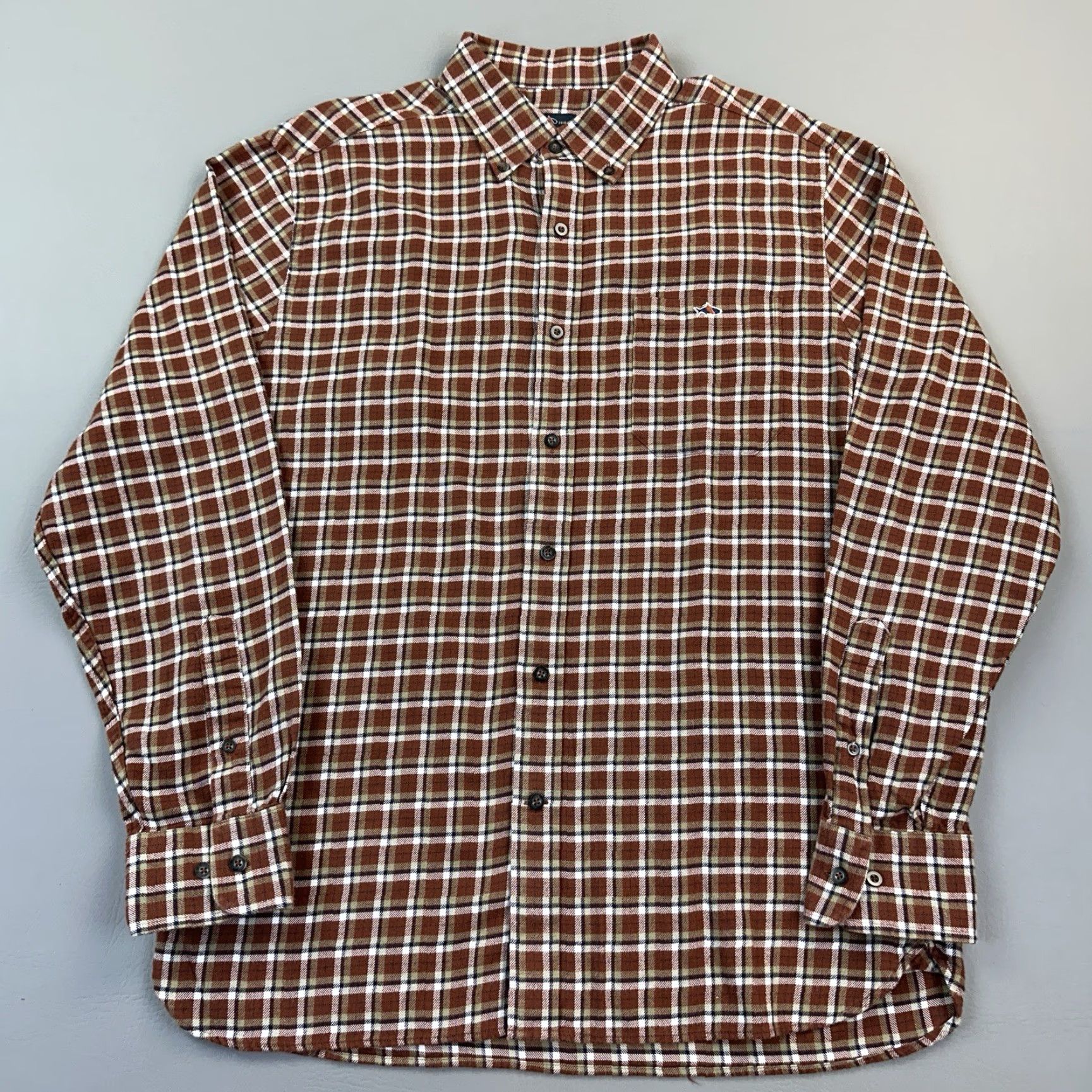 Vintage Fish Hippie Shirt Mens Large Brown Plaid Flannel Long Sleeve Button Down Preppy Shirt Mens Large Brown Plaid Flannel Long Sleeve Button-Down Size US L / EU 52-54 / 3 - 2 Thumbnail