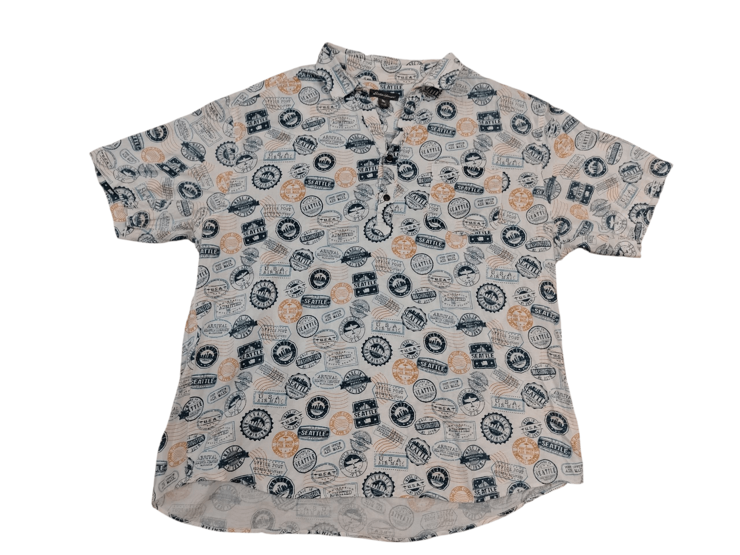 Eddie Bauer Eddie Bauer us mail full print Pullover shirt Size US XL / EU 56 / 4 - 1 Thumbnail