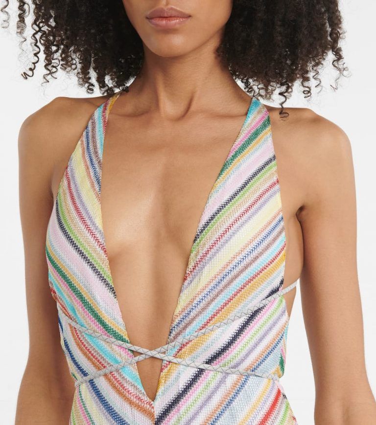 Missoni o1mle0824 One-Piece Swimsuit in Multicolor Size M / US 6-8 / IT 42-44 - 4 Thumbnail