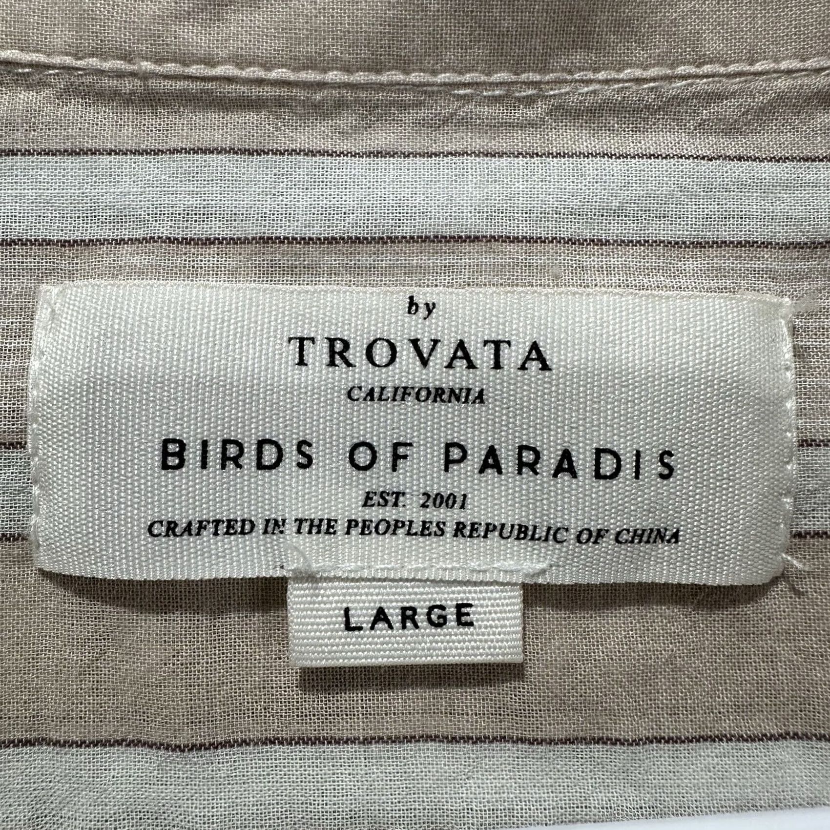 Paradise Trovata Shirt Women L Pink Stripe Oversized Button Up Size L / US 10 / IT 46 - 4 Thumbnail