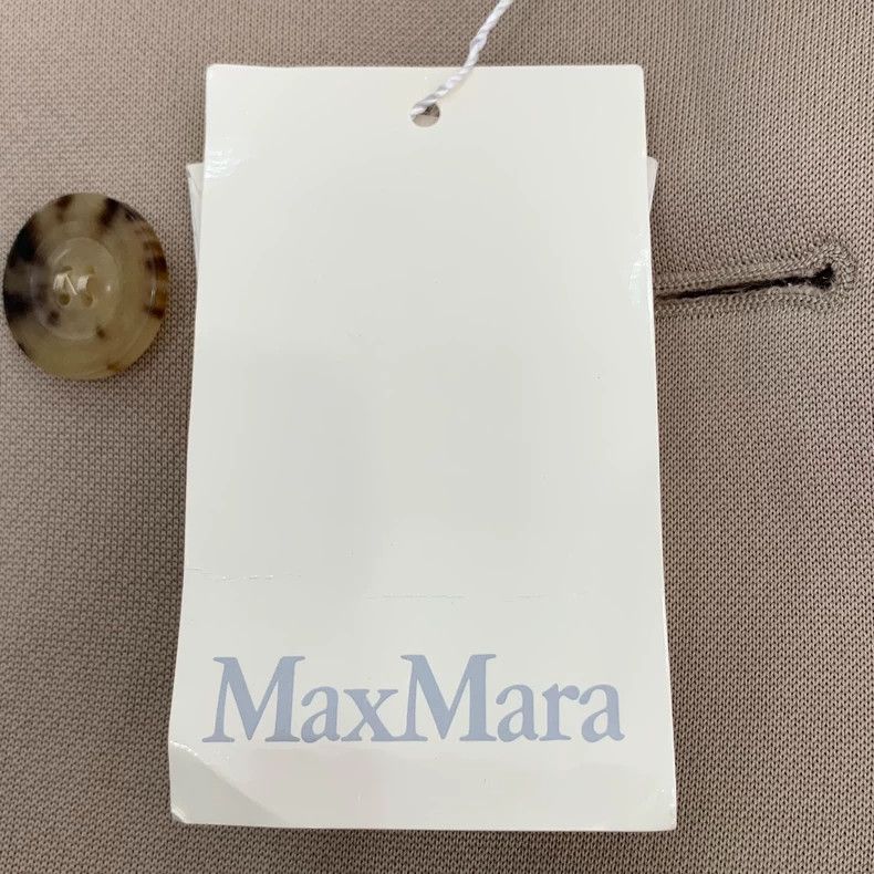 Max Mara Max Mara Madame Collection Light Brown Lapel Double Breast Size L / US 10 / IT 46 - 7 Thumbnail