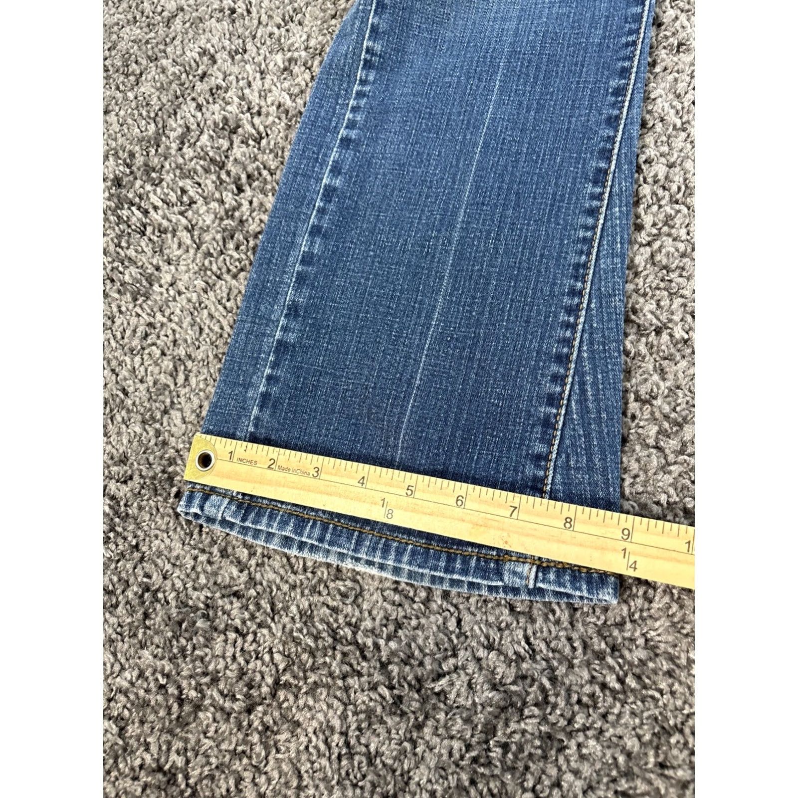 Levi's Vtg Levi's 542 Jeans Womens 32x28 Denim Flared Low Rise Blue Stretch 5-Pocket Cowboy Preppy Pants Size 24" / US 00 / IT 34 - 3 Thumbnail