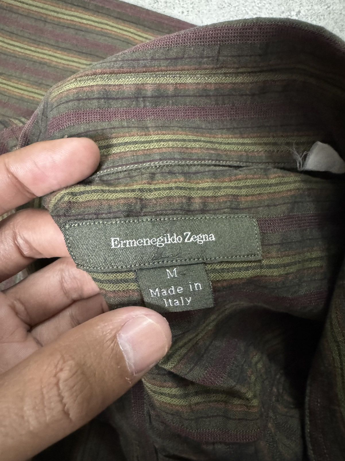Ermenegildo Zegna ERMENEGILDO ZEGNA MOTIF STRIPED LONGSLEVE Size US M / EU 48-50 / 2 - 6 Thumbnail